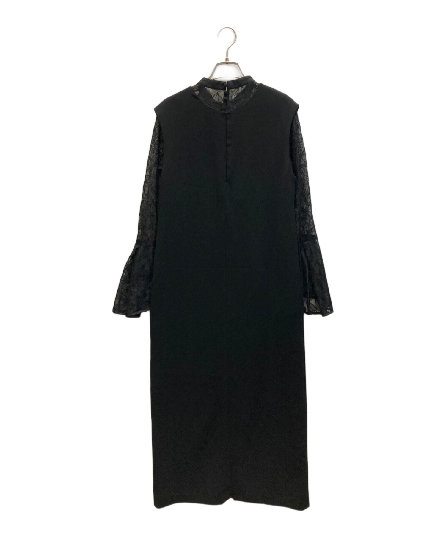 中古・古着通販】ANDRESD (アンドレスド) BELL SLEEVE SLIT DRESS 
