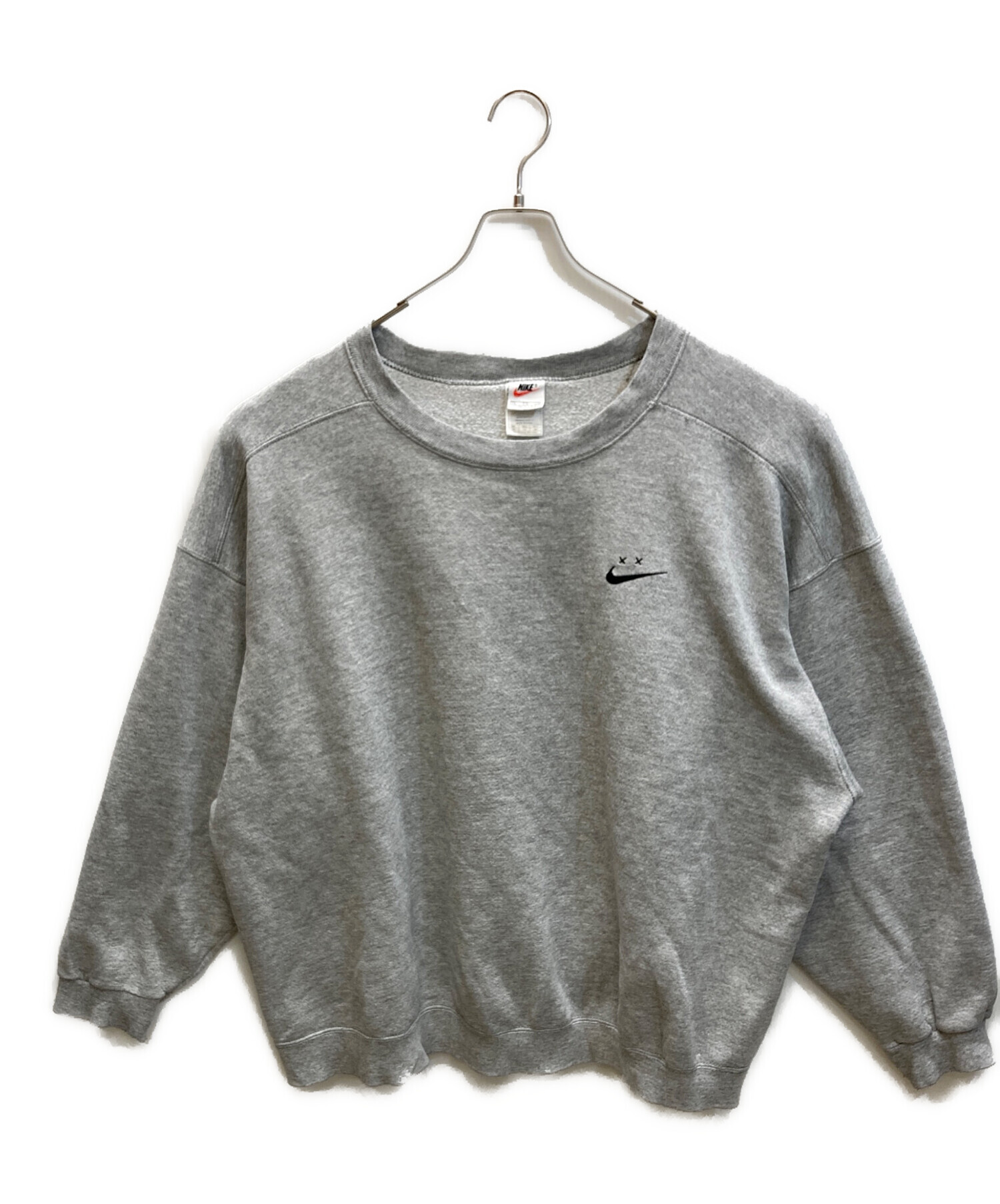 中古・古着通販】NIKE (ナイキ) 90s クルーネックスウェット グレー