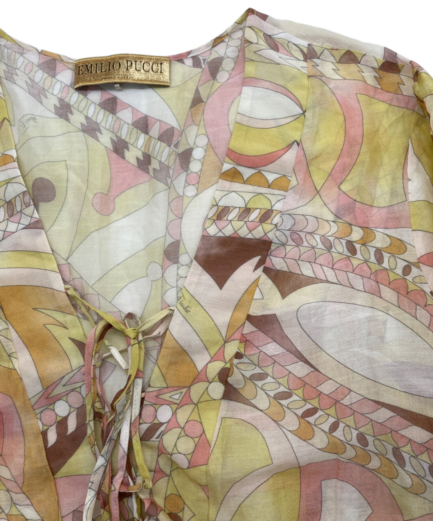 中古・古着通販】Emilio Pucci (エミリオ プッチ) コットンシルク総柄 