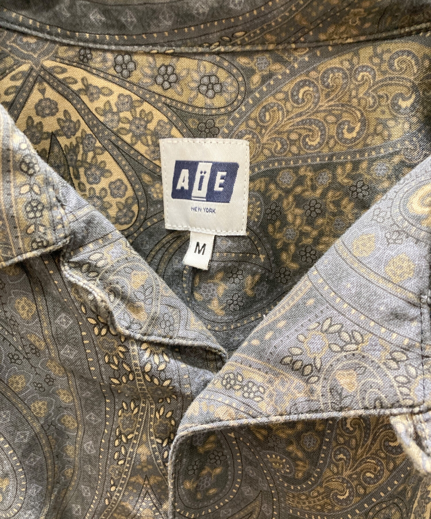 中古・古着通販】AiE (エーアイイー) ペイズリー柄ペインターシャツ