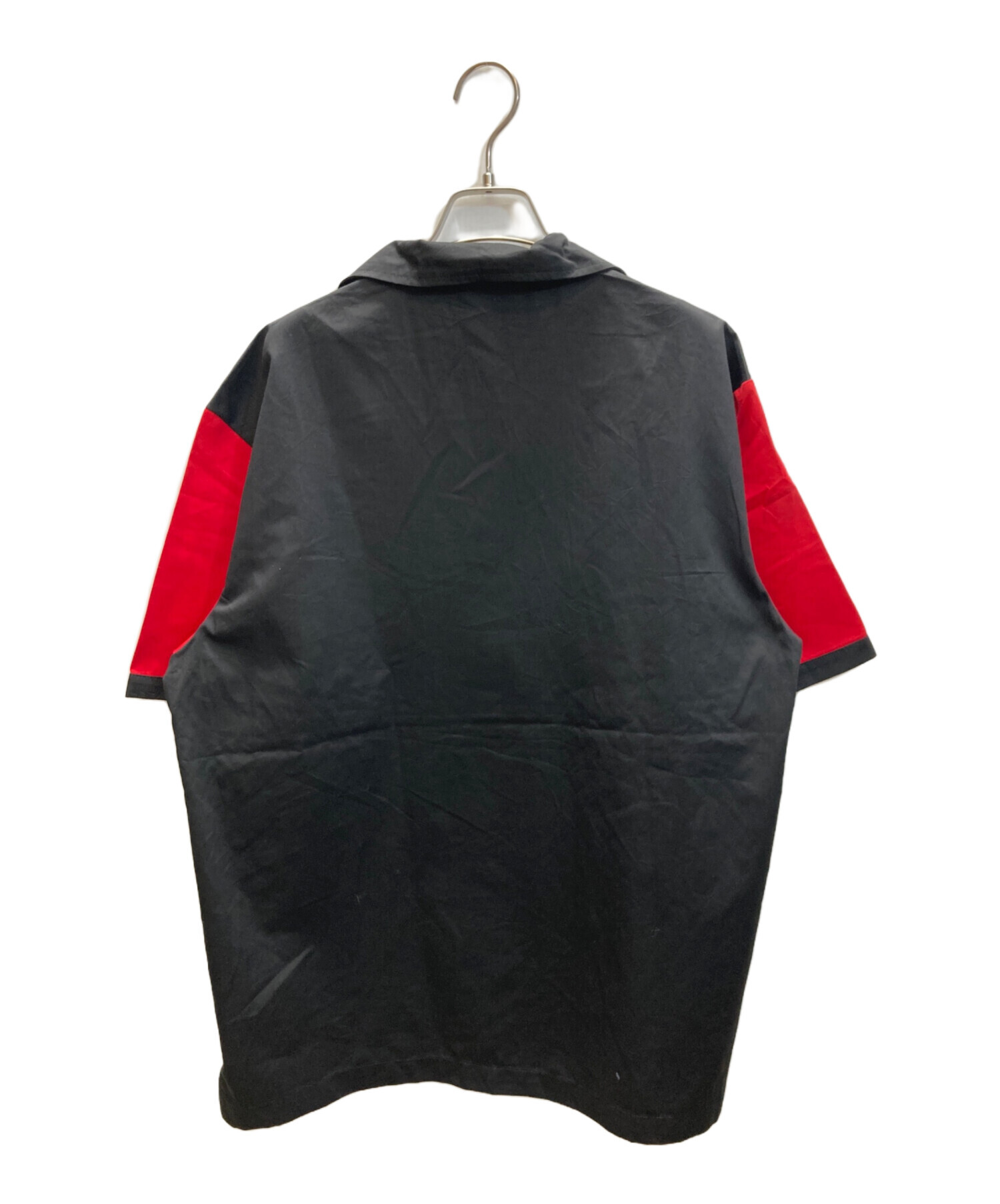 【ヴィンテージ】50s Hilton ボーリングシャツ　レッド×ブラック 中古・古着通販】Hilton (ヒルトン) ボーリングシャツ レッド×ブラック