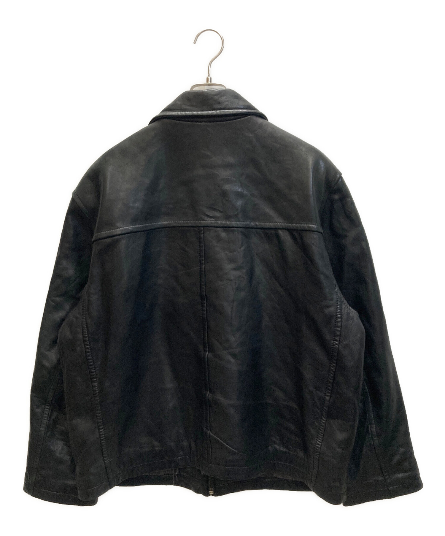 中古・古着通販】DOCKERS (ドッカーズ) レザージャケット ブラック