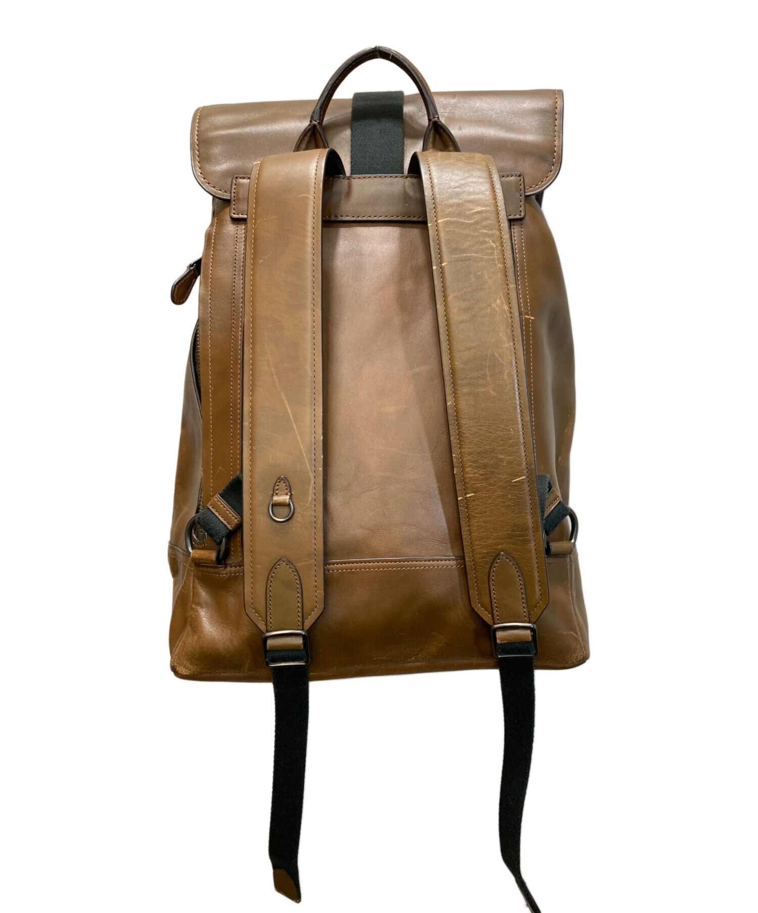 美品　COACH コーチ ブリーカー リュック バックパック　レザー　y2k 中古・古着通販】COACH (コーチ) ブリーカー レザーリュック ブラウン