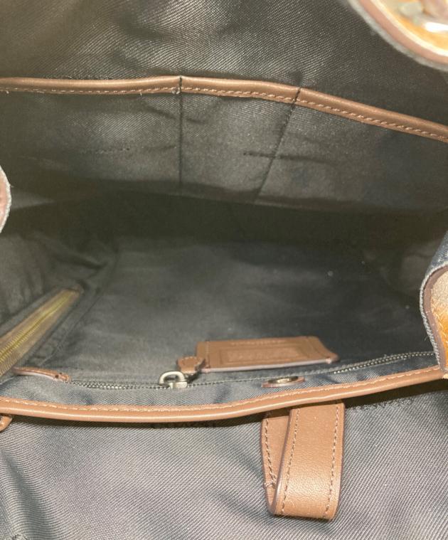 中古・古着通販】COACH (コーチ) ブリーカー レザーリュック ブラウン