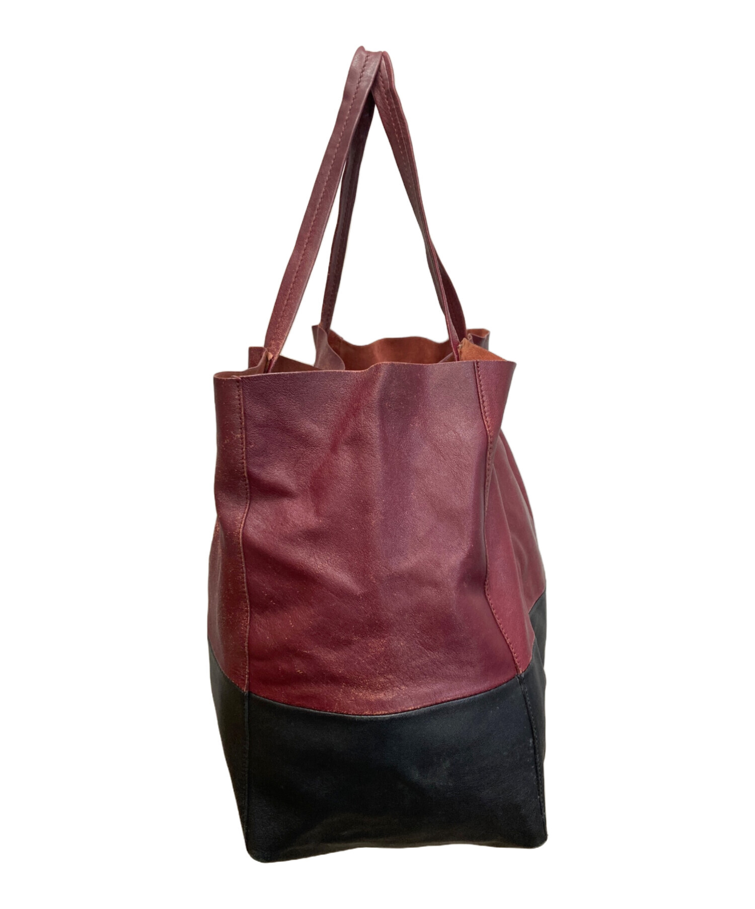 美品 セリーヌ トートバッグ ホリゾンタル カバ レッド 中古・古着通販】CELINE (セリーヌ) カバホリゾンタルトートバッグ