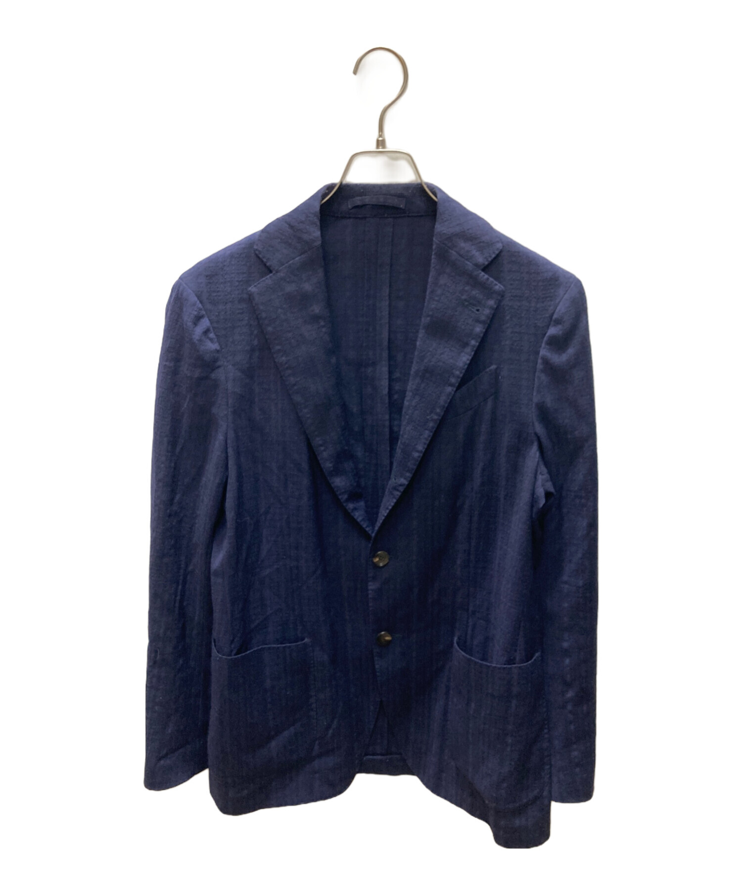 イタリア製✨LARDINI テーラードジャケット 段返り 3B ネイビー 46 中古・古着通販】LARDINI (ラルディーニ) 3Bジャケット ネイビー