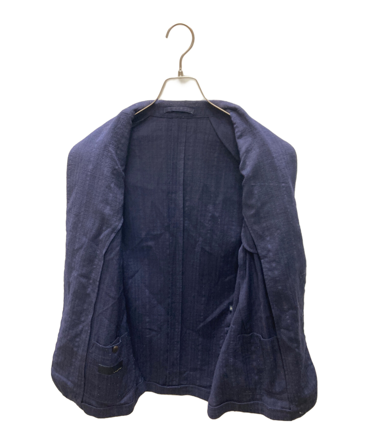 イタリア製✨LARDINI テーラードジャケット 段返り 3B ネイビー 46 中古・古着通販】LARDINI (ラルディーニ) 3Bジャケット ネイビー