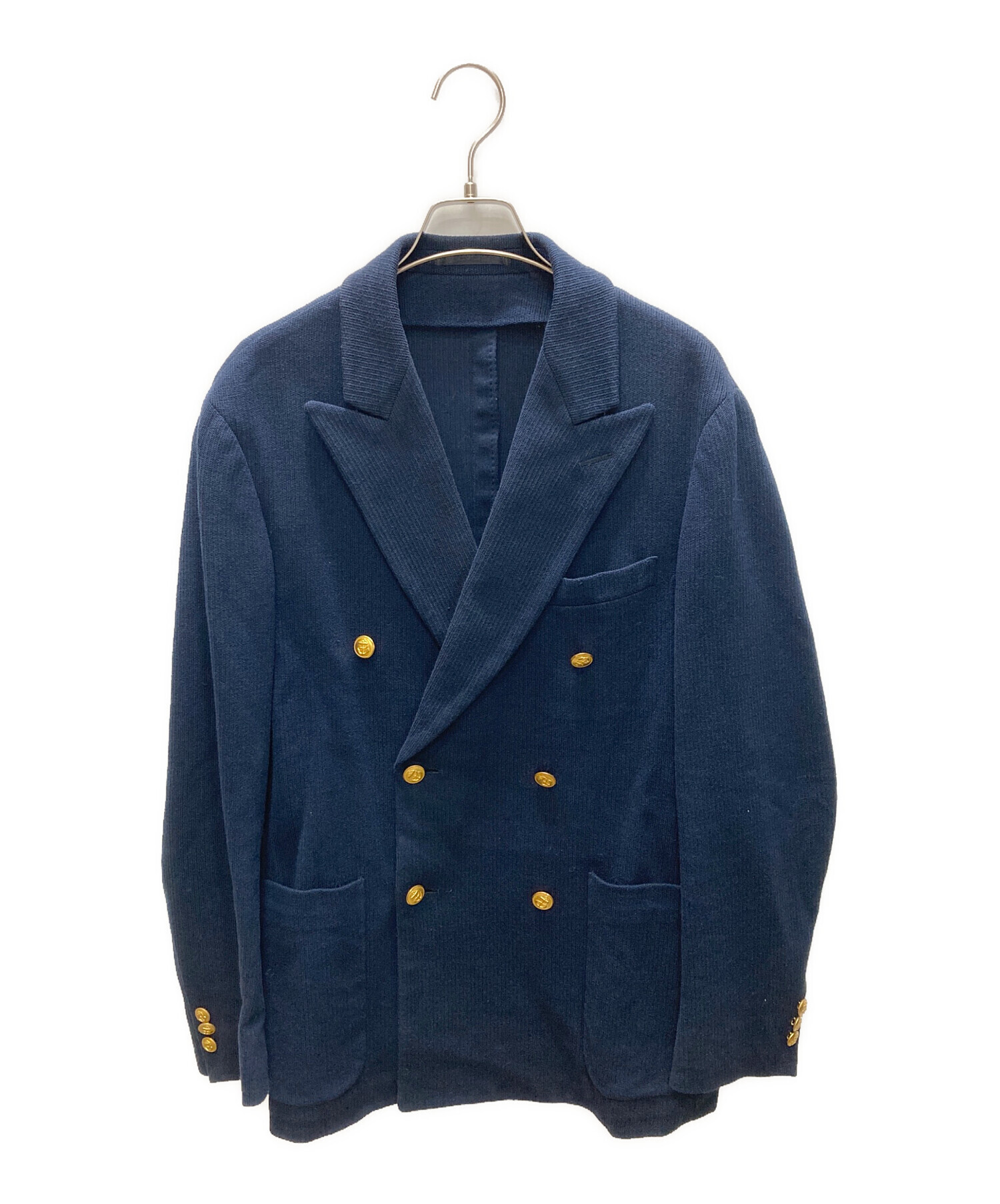 タグ付き未使用 トゥモローランド ダブル 金ボタン ニット 紺ブレ サイズM 中古・古着通販】TOMORROW LAND (トゥモローランド) コットンダブル