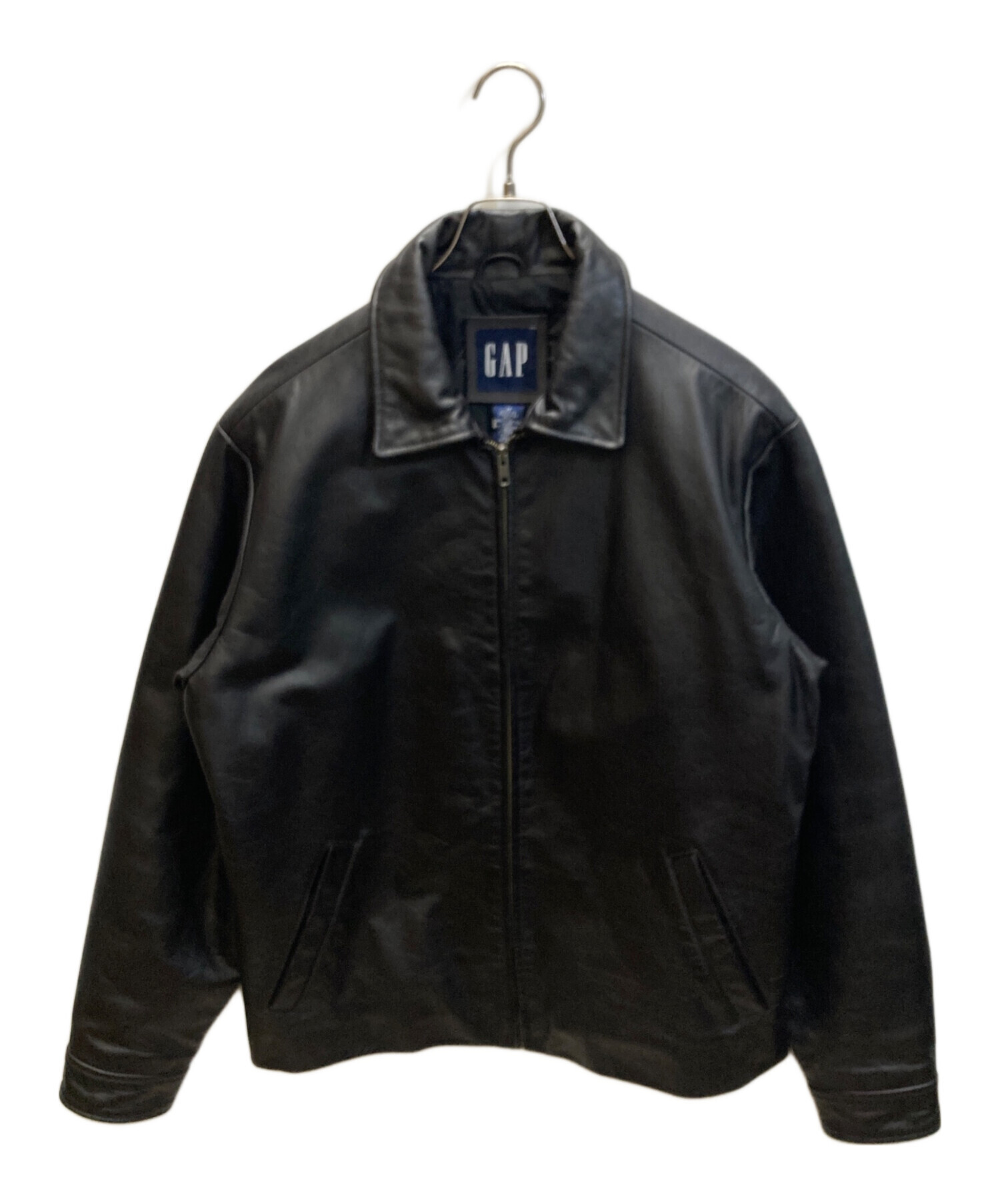 GAP レザージャケット 古着 中古・古着通販】GAP (ギャップ) レザージャケット ブラック サイズ:M