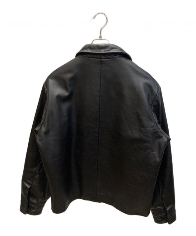 中古・古着通販】GAP (ギャップ) レザージャケット ブラック サイズ:M