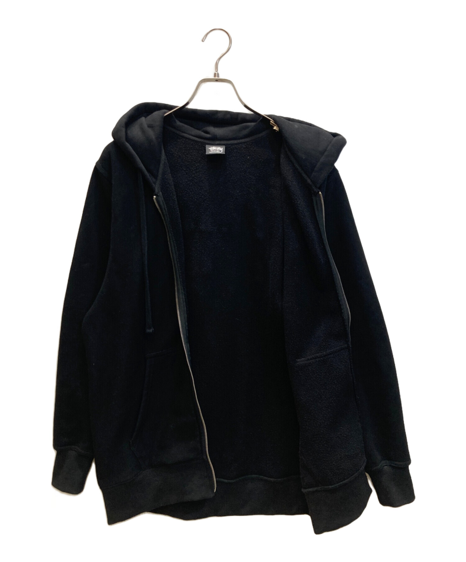 中古・古着通販】stussy (ステューシー) ロゴプリントジップパーカー