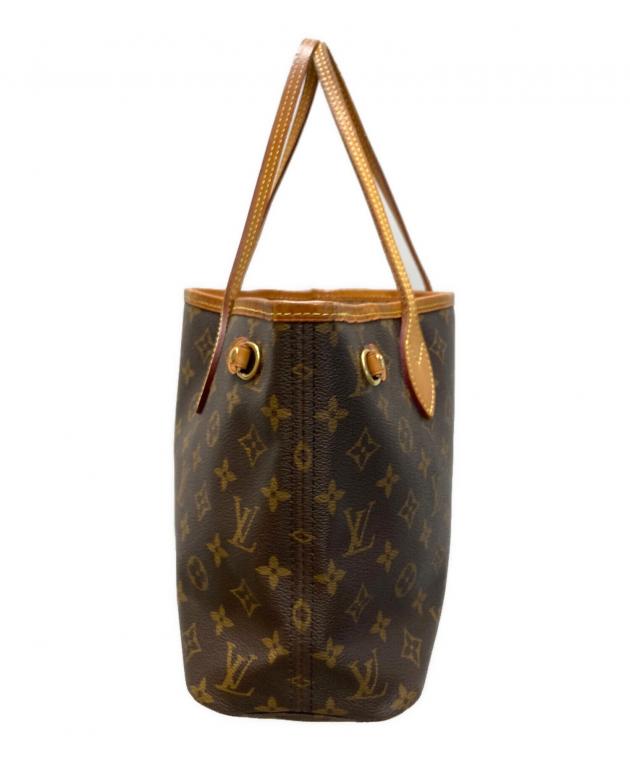 Louis Vuitton トートバッグ ブラウン モノグラム 中古・古着通販】LOUIS VUITTON (ルイ ヴィトン) モノグラム ネヴァー