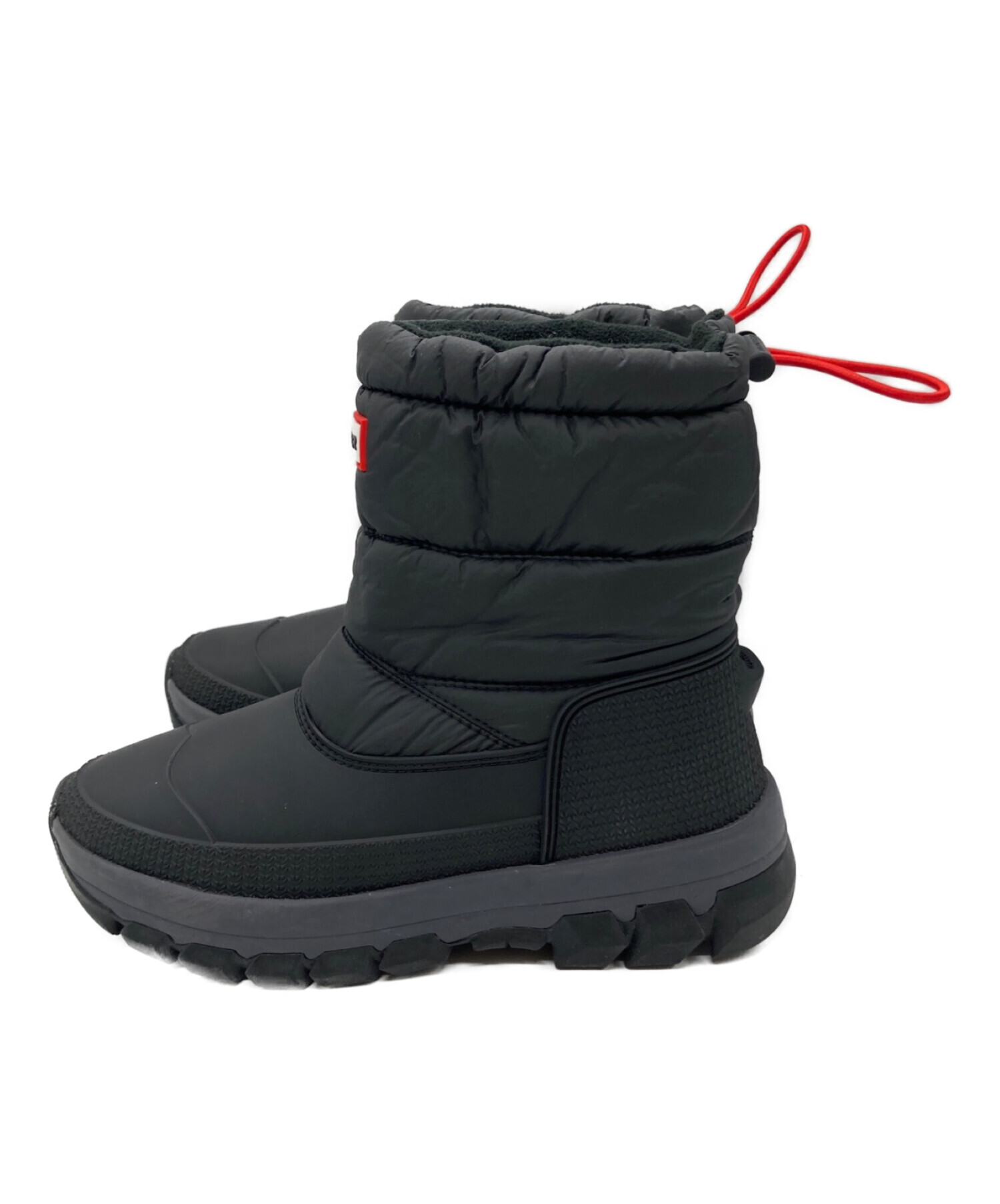 中古・古着通販】HUNTER (ハンター) スノーブーツ ブラック サイズ:36