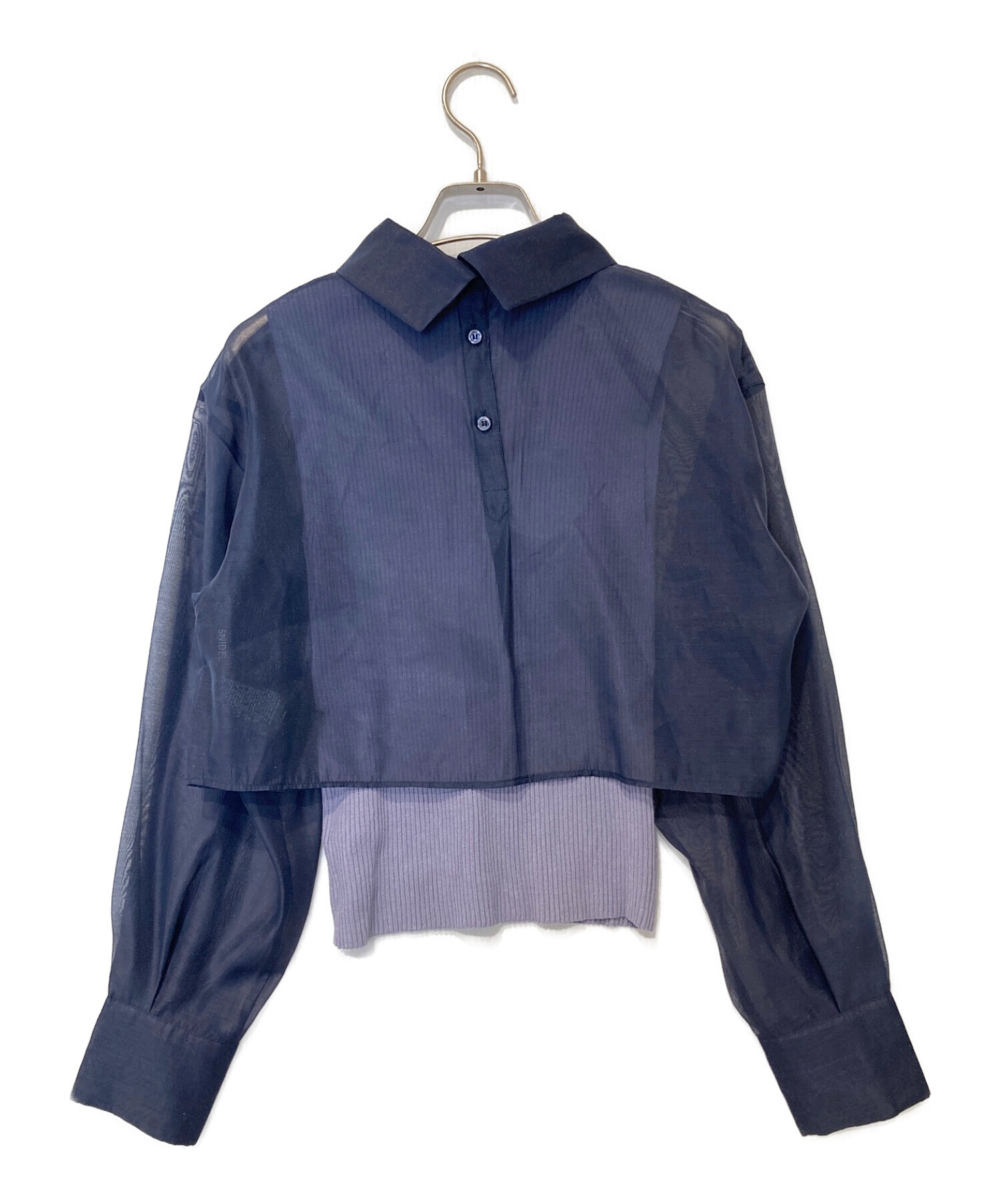 中古・古着通販】Snidel (スナイデル) クロップドシャツレイヤード 