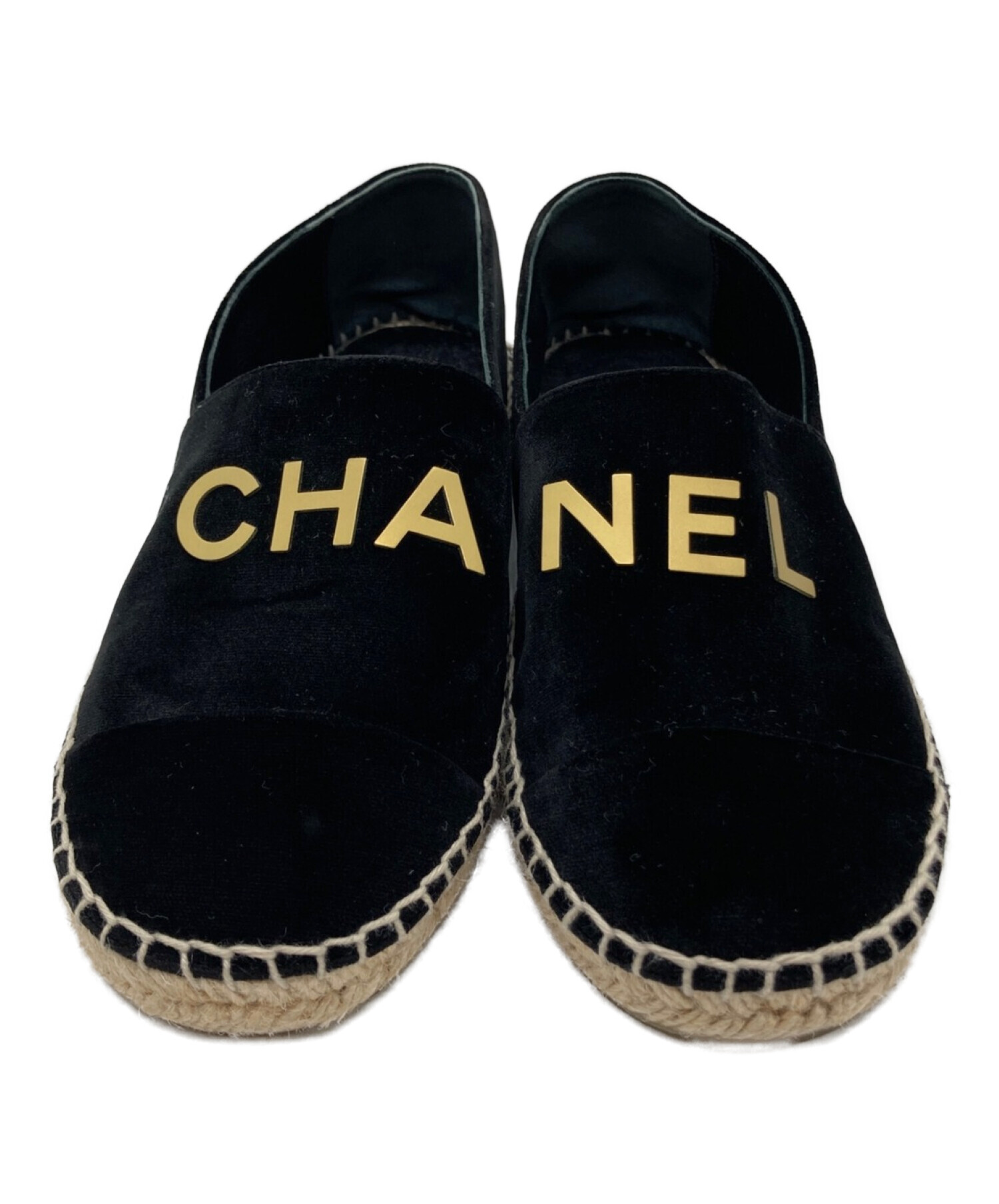 中古・古着通販】CHANEL (シャネル) ロゴマークエスパドリーユ 