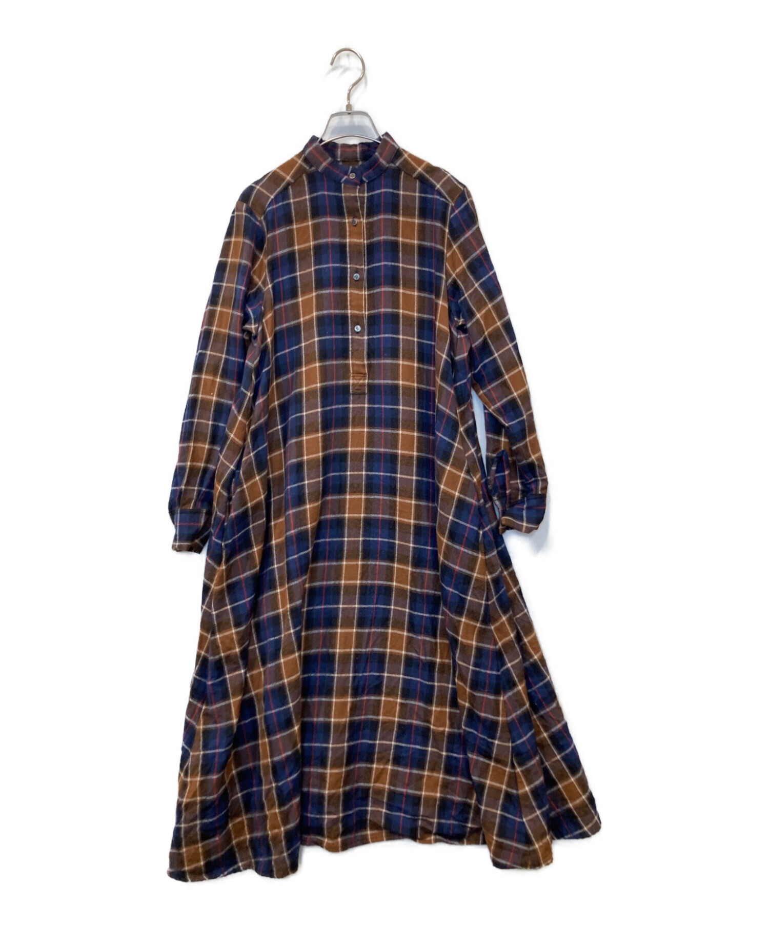 Graphpaper Sheer Check Oversized Regular Collar Shirt ⁄ Band