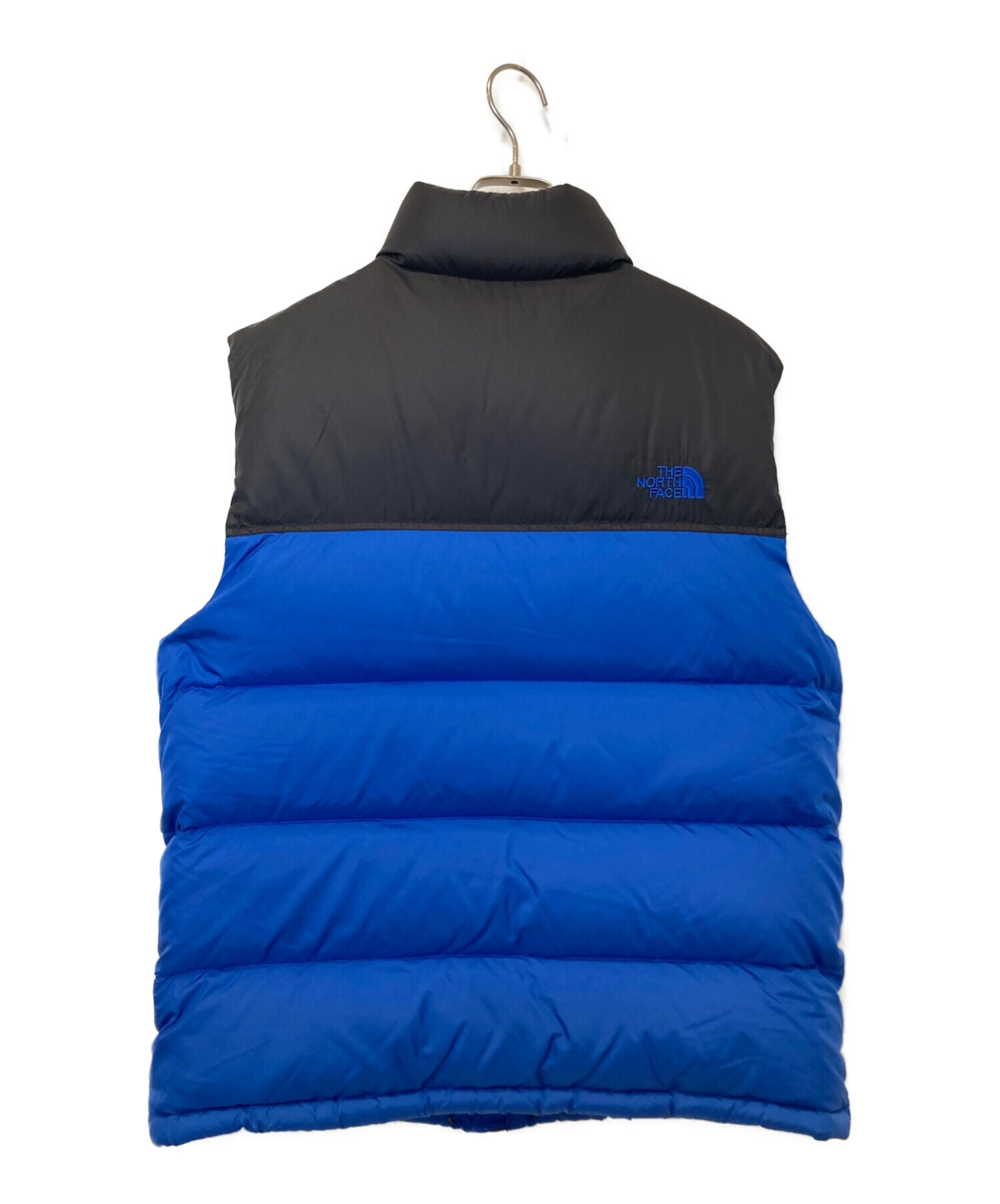 ザ ノースフェイス ダウンベストMブルー 中古・古着通販】THE NORTH