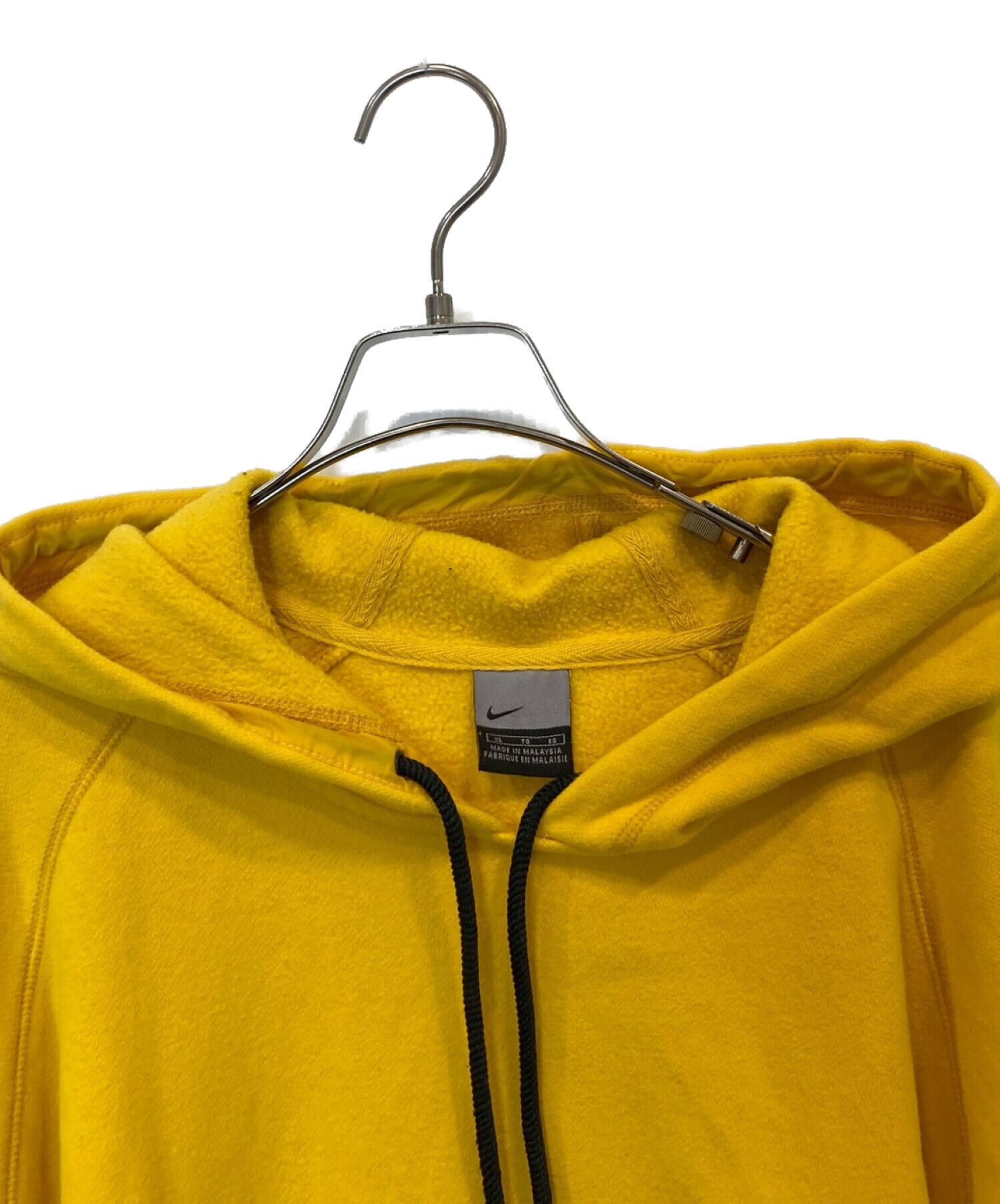 古着NIKE トレーナー　スモールロゴ　イエロー　XL 中古・古着通販】NIKE (ナイキ) 袖ロゴ刺繍パーカー イエロー