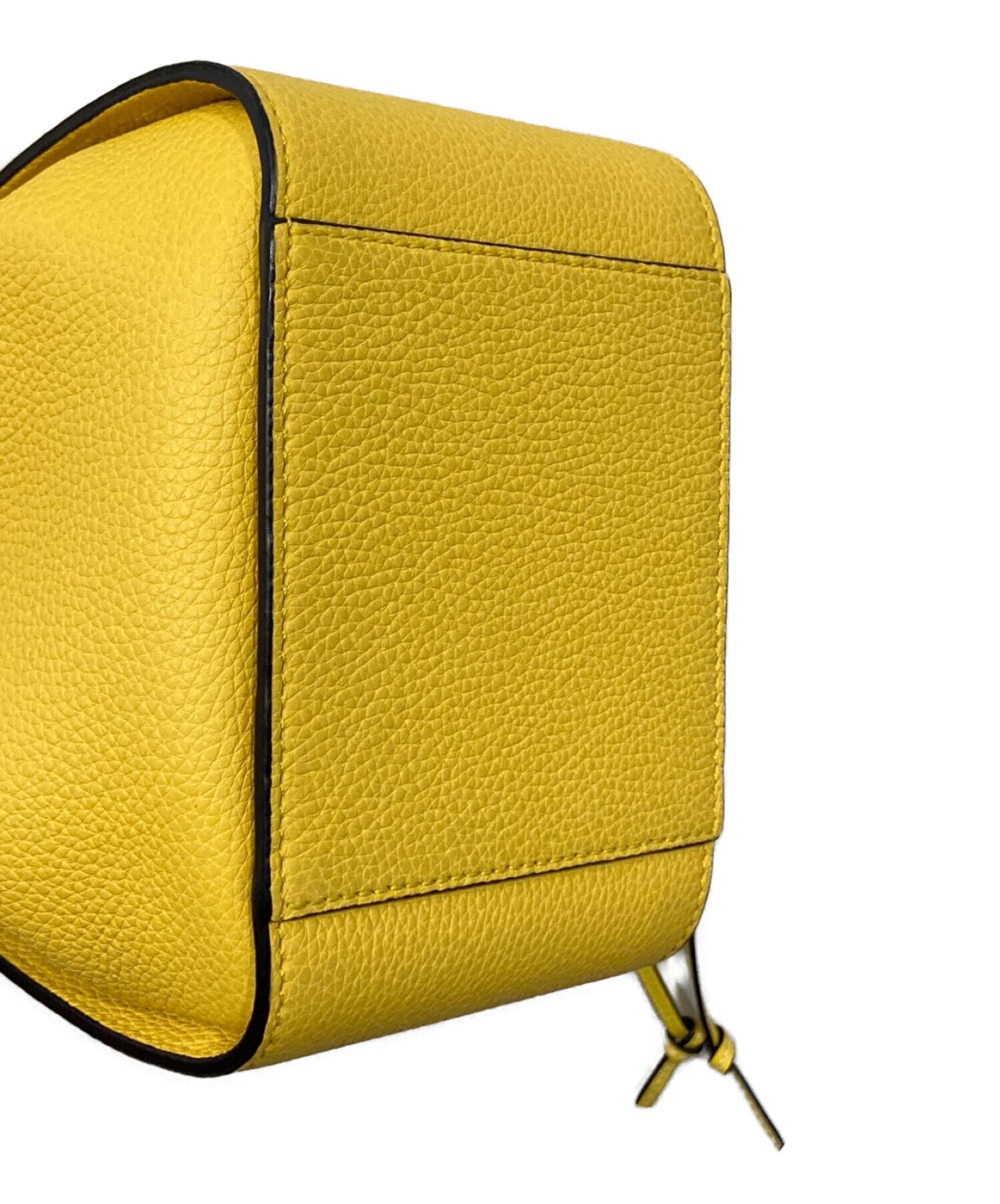 中古・古着通販】LOEWE (ロエベ) ミニドローストリングバッグ イエロー 