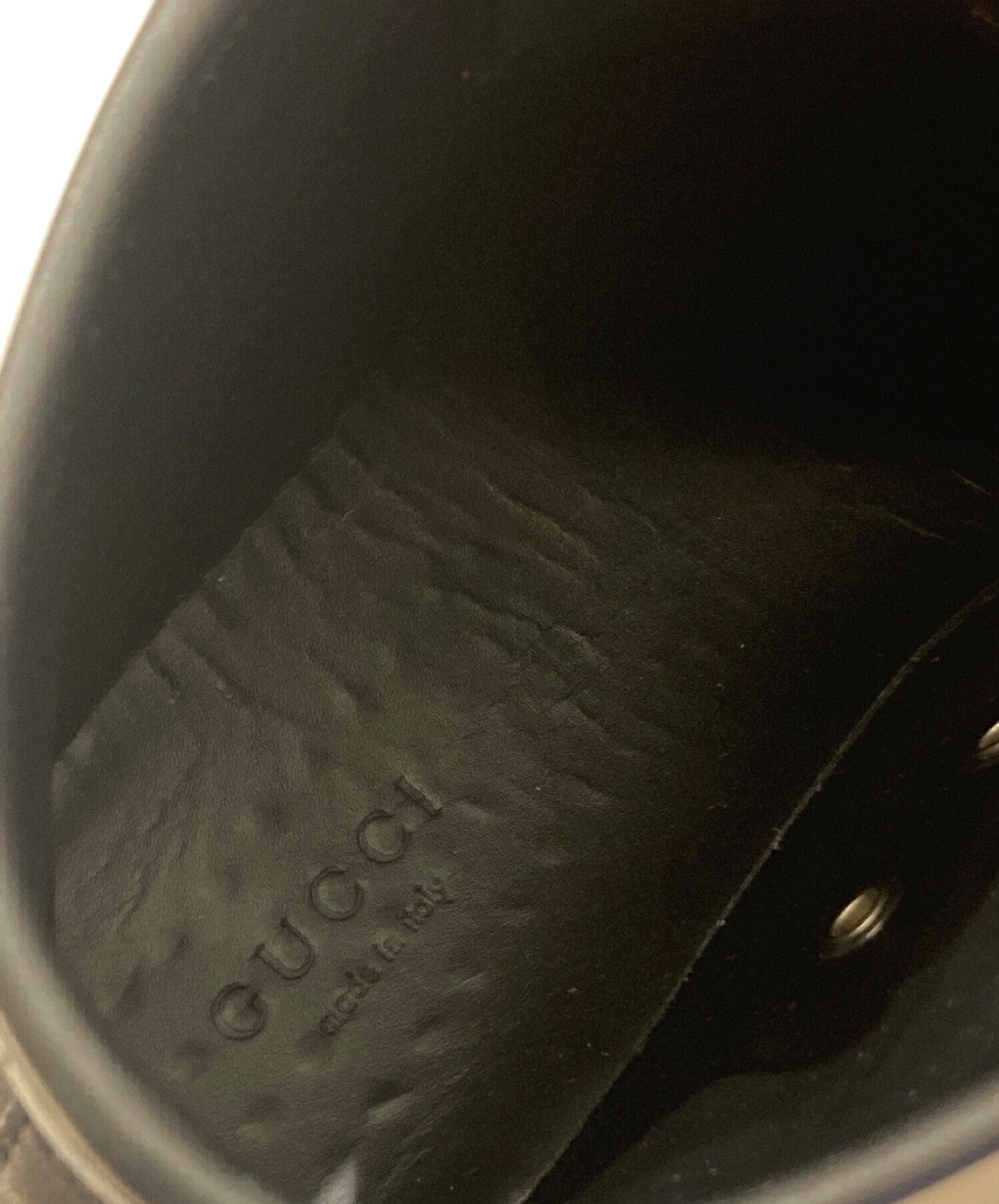 中古・古着通販】GUCCI (グッチ) ハイカットスニーカー ブラック 