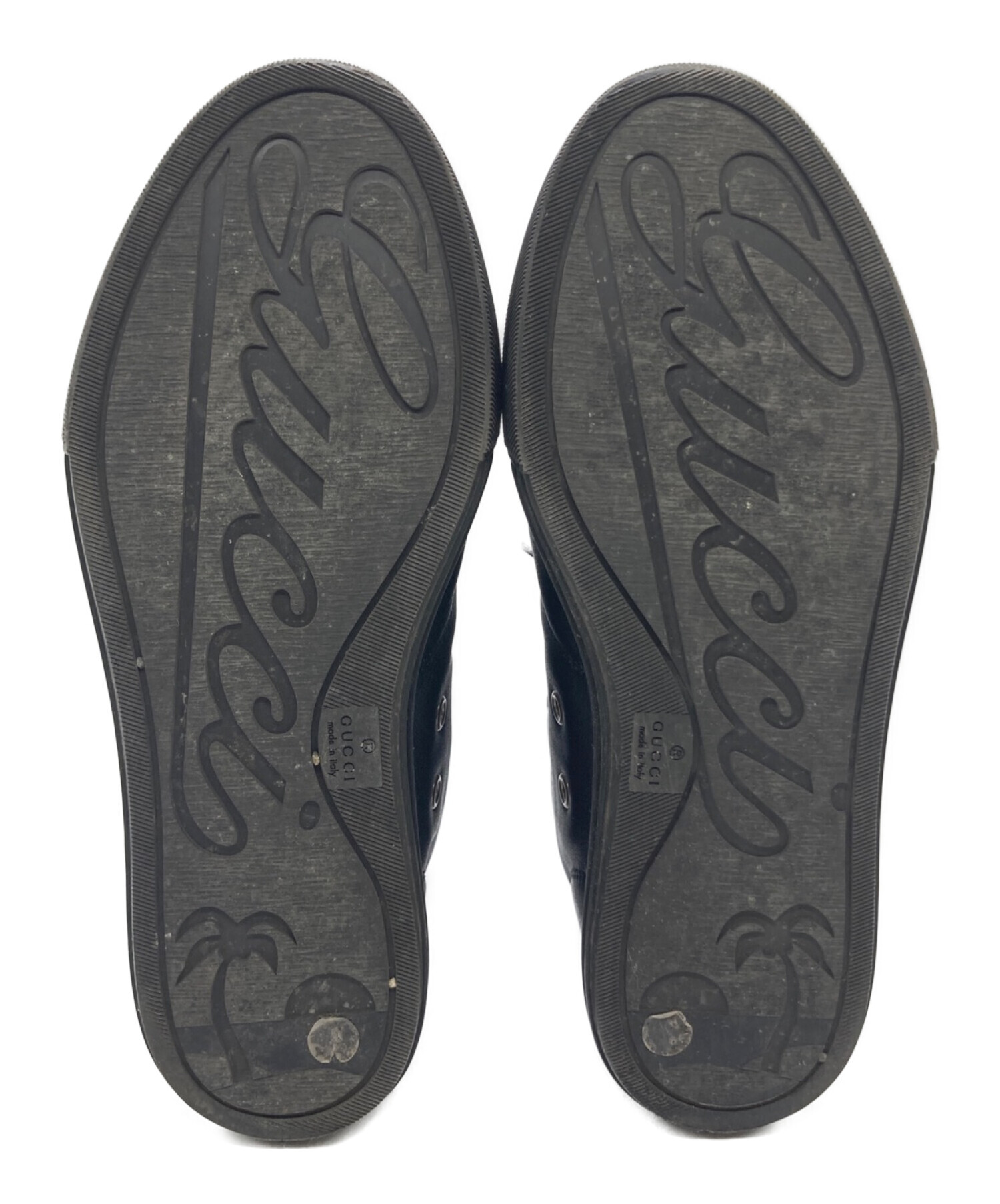 中古・古着通販】GUCCI (グッチ) ハイカットスニーカー ブラック