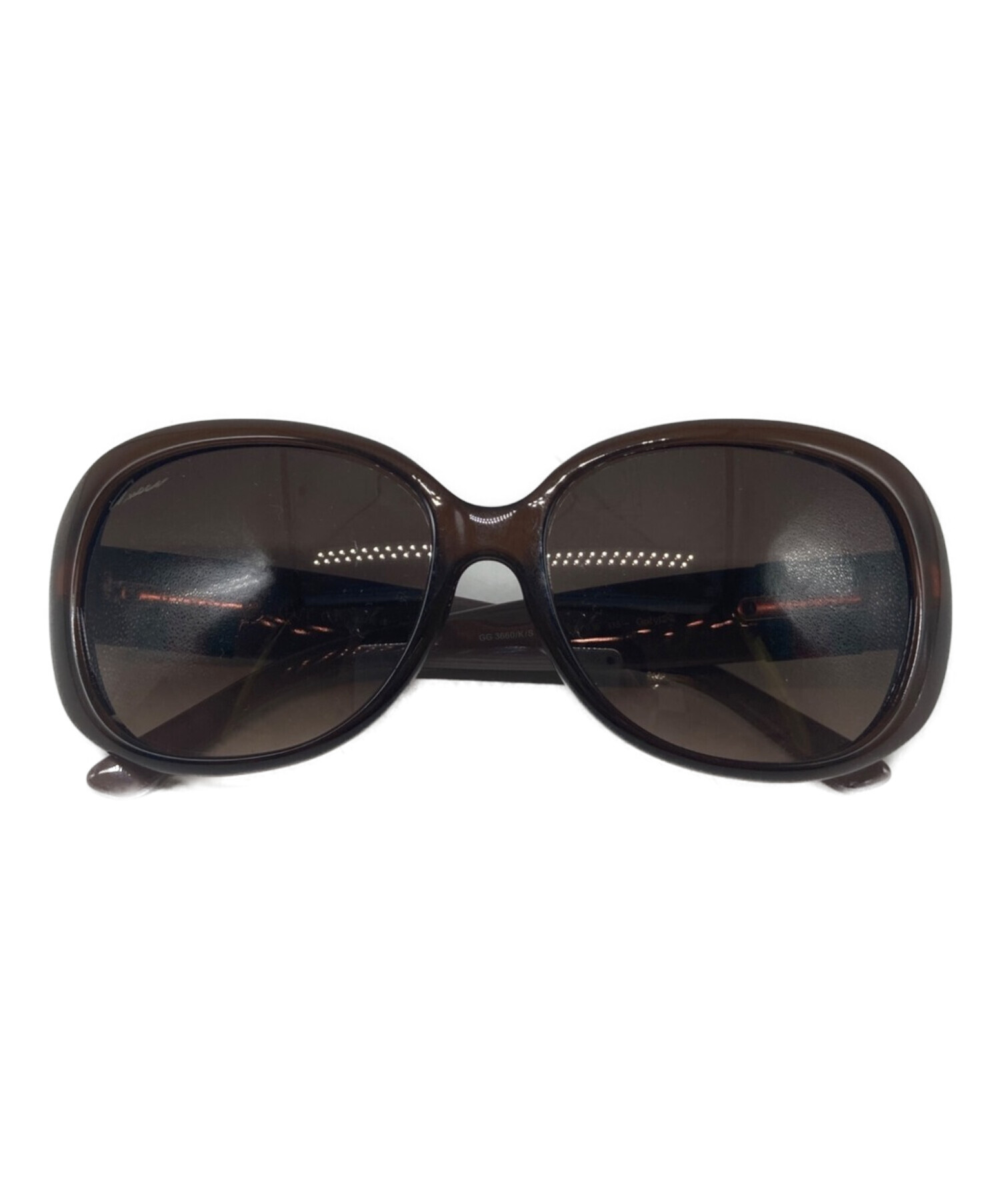 中古・古着通販】GUCCI (グッチ) シェリーラインサングラス ブラウン