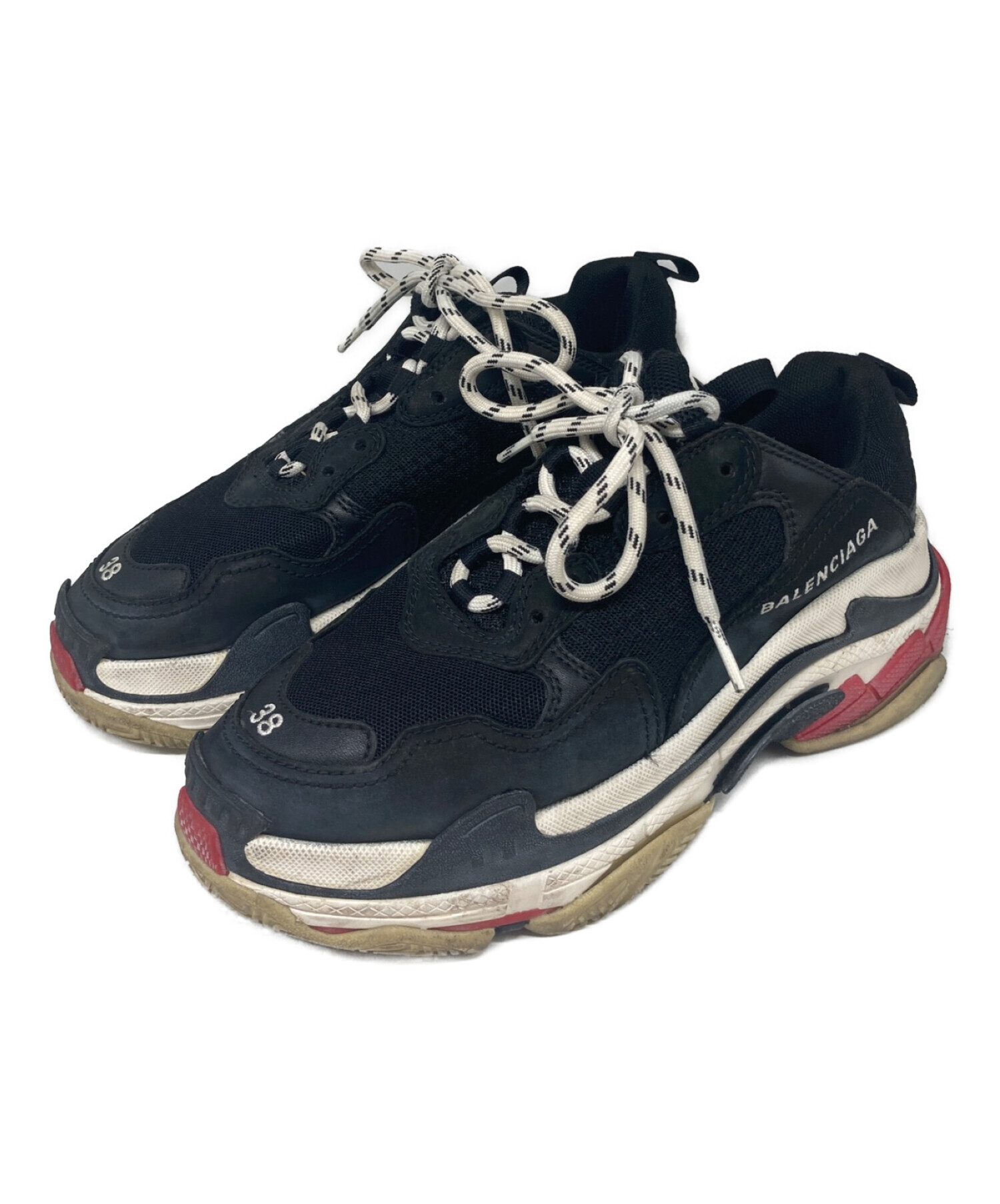 中古・古着通販】BALENCIAGA (バレンシアガ) TRIPLE S ブラック 