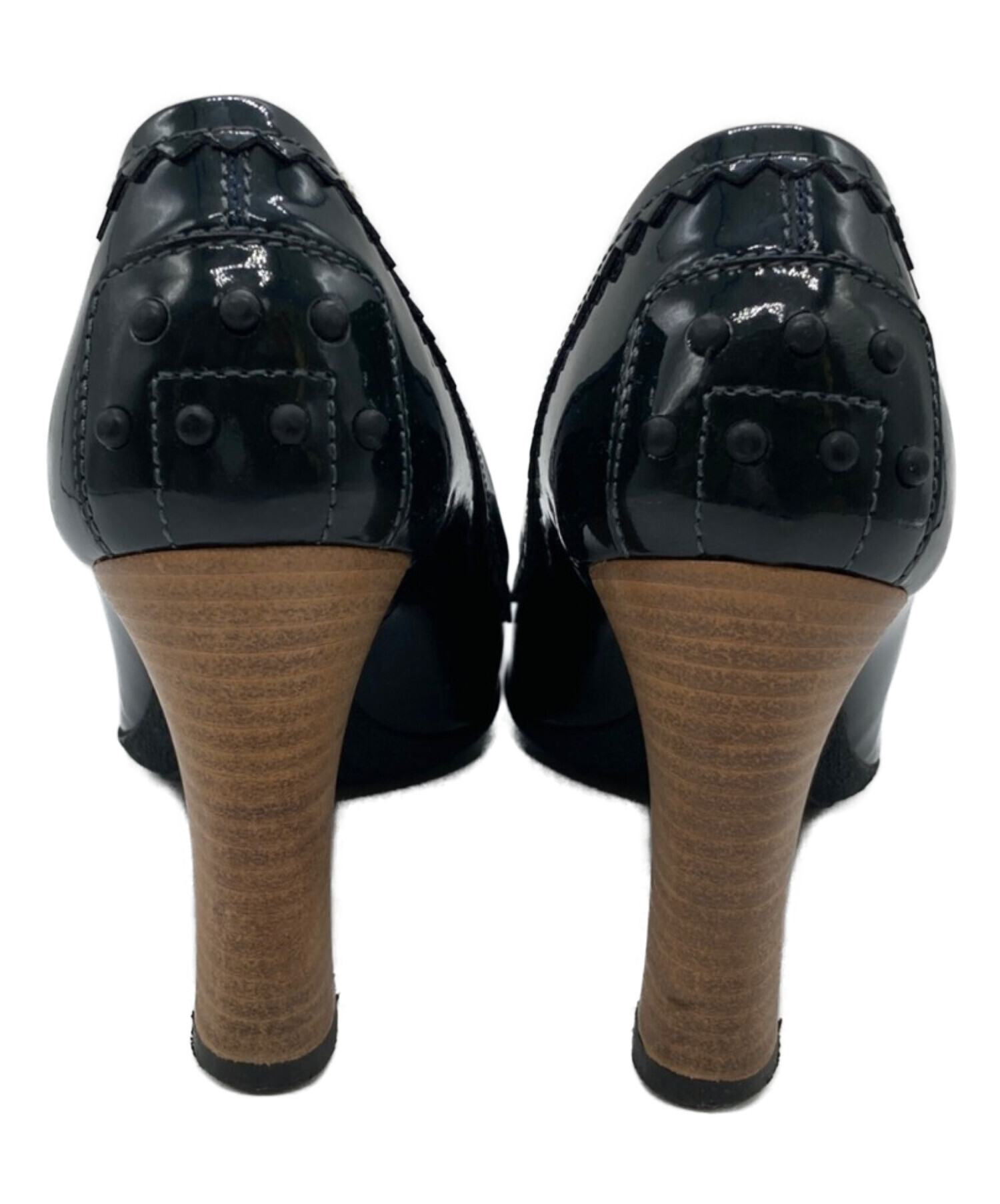 中古・古着通販】TOD'S (トッズ) ヒールパンプス ネイビー サイズ:34