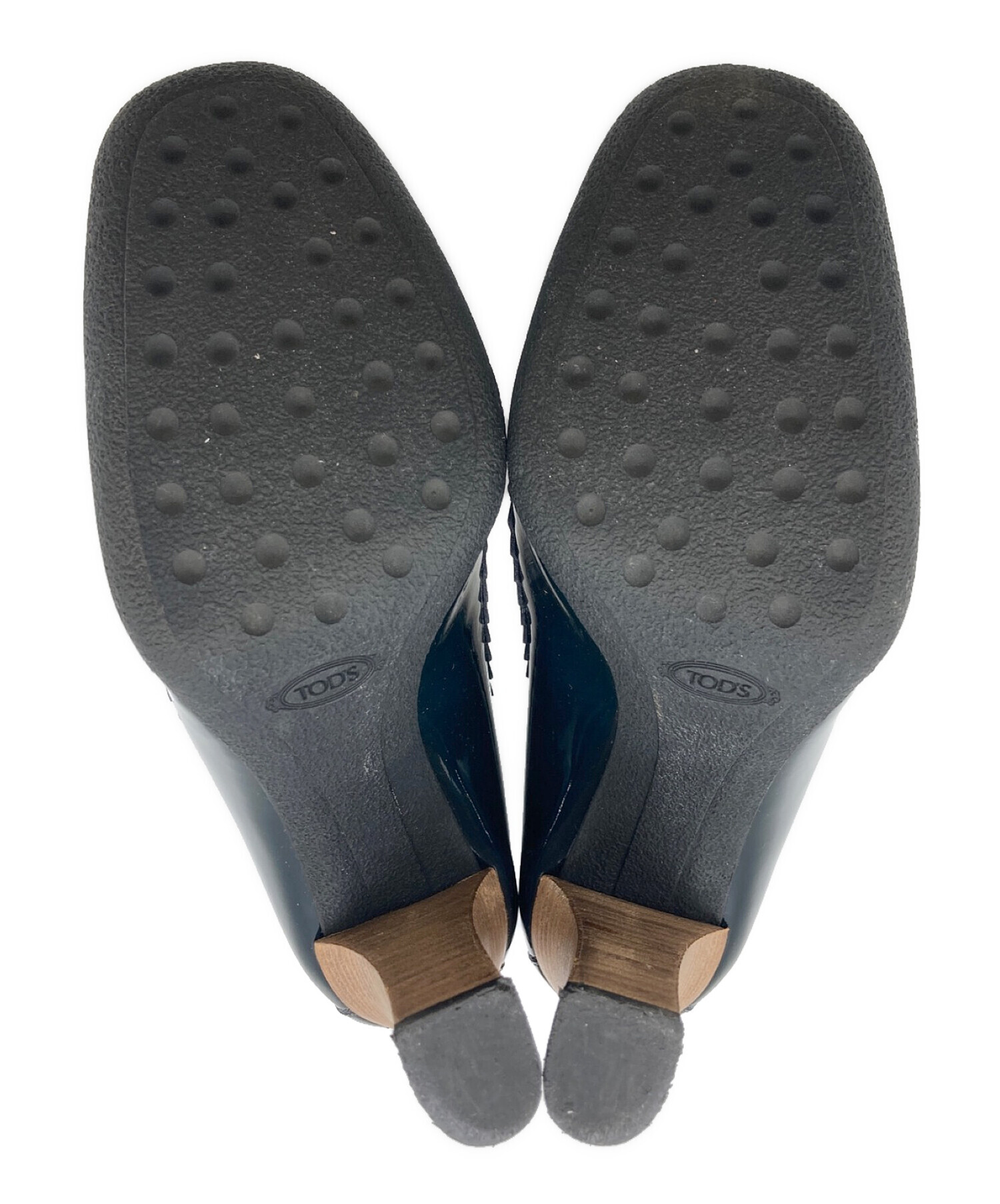 TOD'S ネイビー オープントゥ ハイヒール　39 TOD'S ネイビー オープントゥ ハイヒール 39 TOD'S ネイビー