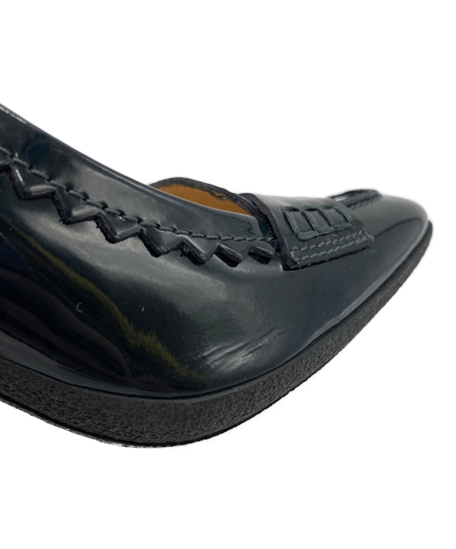 極美品　TOD'S パンプス　トッズ　ヒール　黒　BLACK 中古・古着通販】TOD'S (トッズ) ヒールパンプス ネイビー サイズ:34