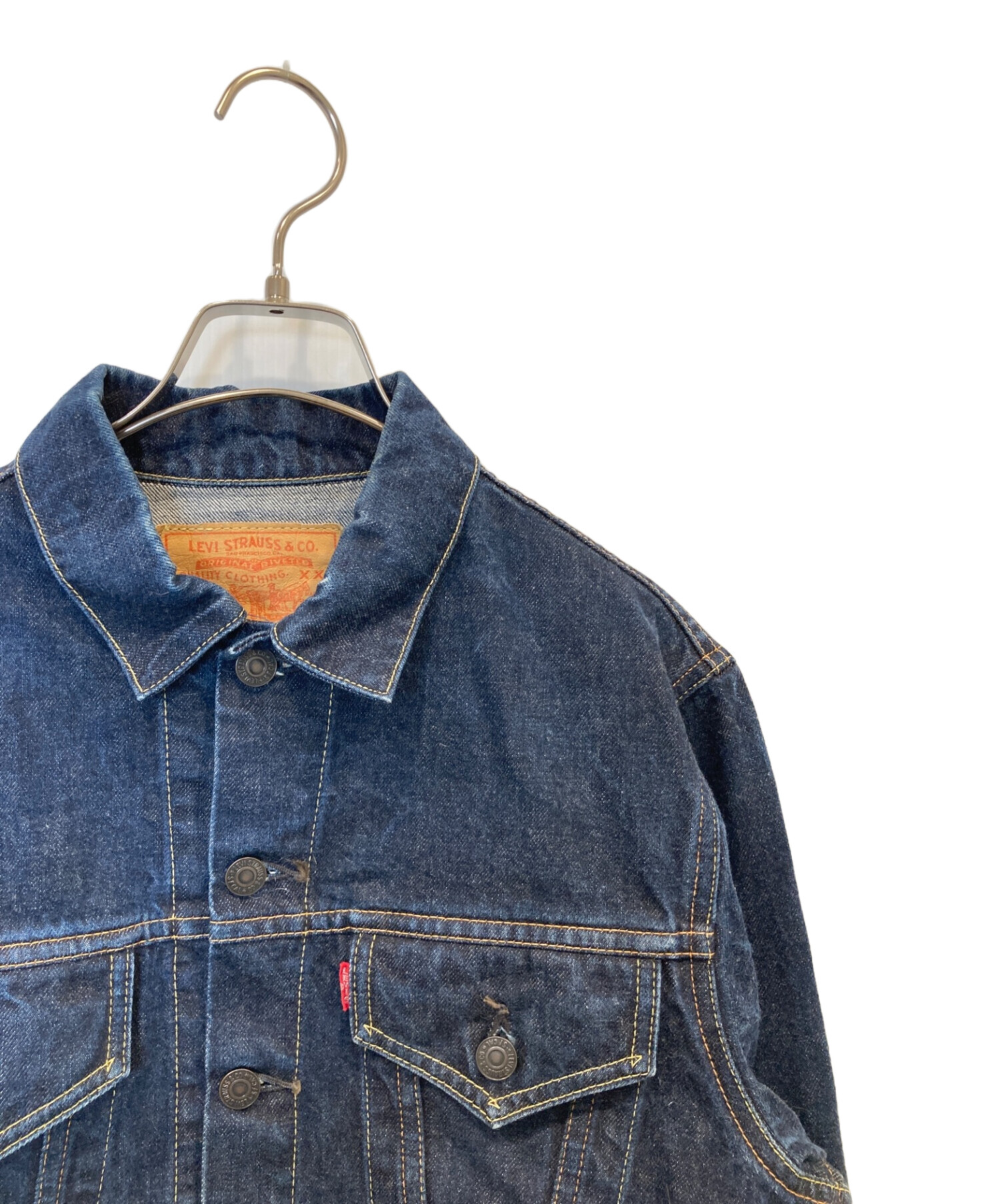 レディース 古着 60s Levis Big E 557 タイプ コーデュロイ トラッカー ジャケット Dネイビー L位 古着 レディース 古着 60s Levis Big E 557 タイプ コーデュロイ トラッカー