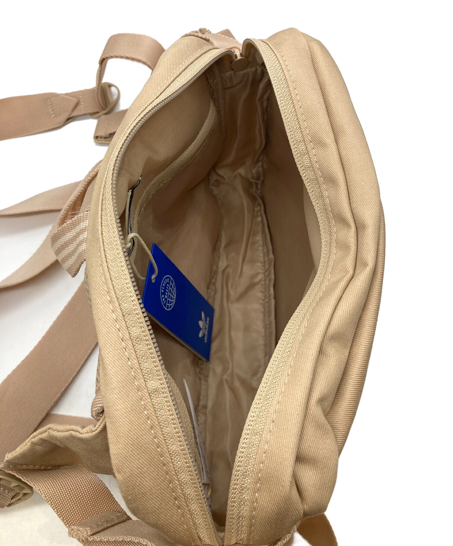 中古・古着通販】adidas (アディダス) RIFTA ウエストバッグ ベージュ 