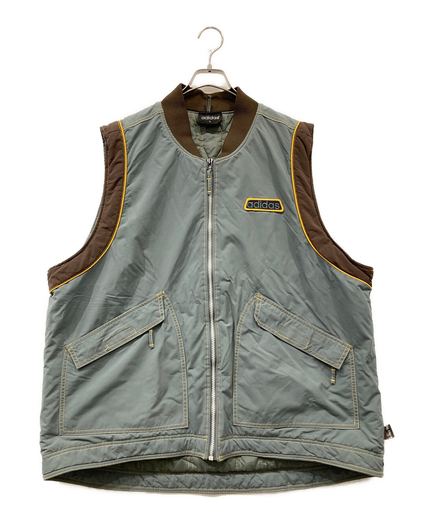 80s～ adidas レザーベスト ヴィンテージ 80s～ adidas レザーベスト