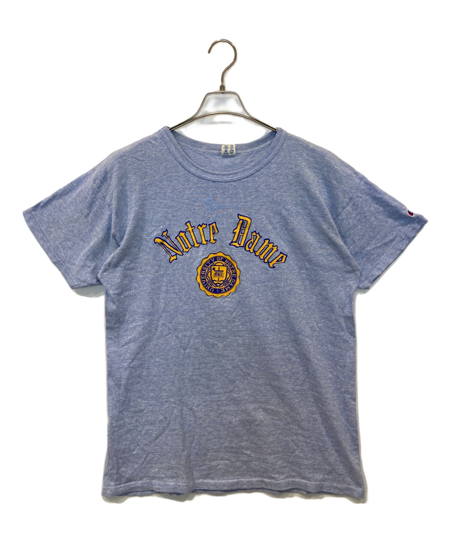 中古・古着通販】Champion (チャンピオン) プリントTシャツ ブルー 