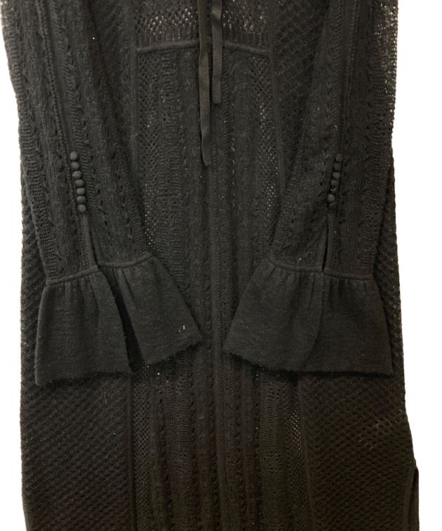 新品 アメリUND CROSS NECK CROCHET KNIT DRESS 中古・古着通販】AMeLIE (アメリ) UND CROSS NECK CROCHET KNIT DRESS