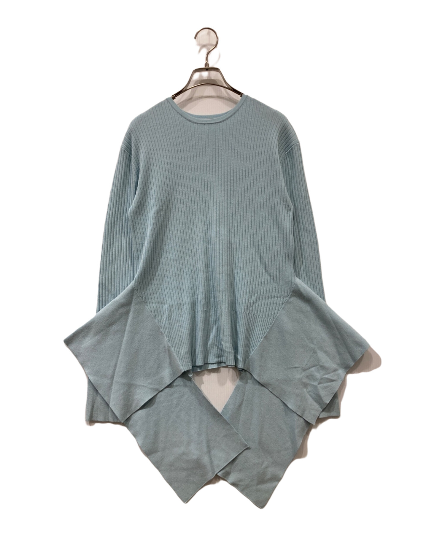 中古・古着通販】LE PHIL (ル フィル) イレギュラーヘムニット スカイ  