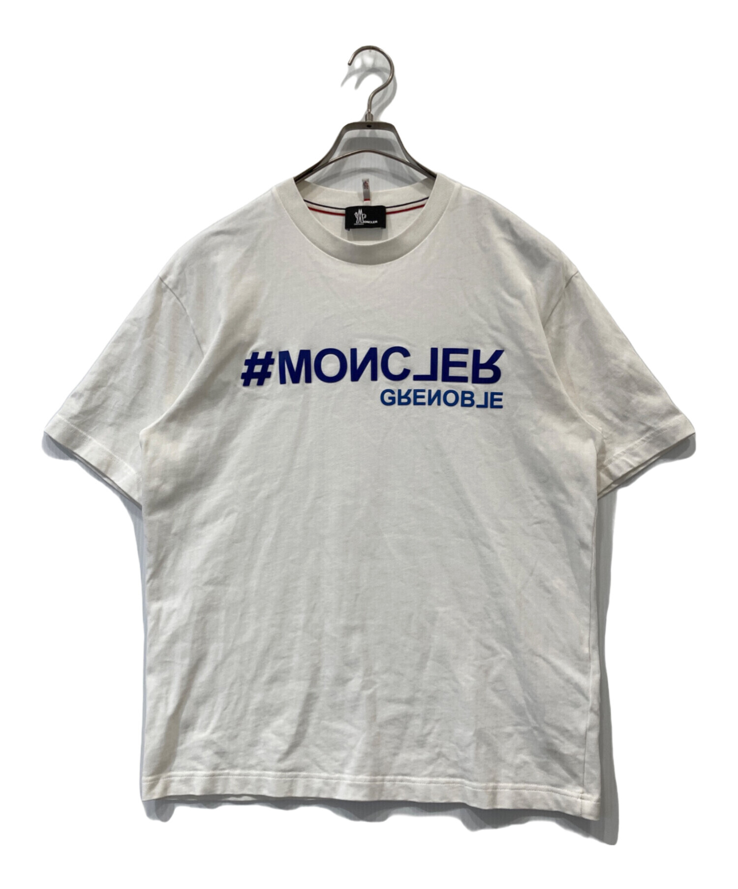 中古・古着通販】MONCLER (モンクレール) Tシャツ ホワイト サイズ:M 