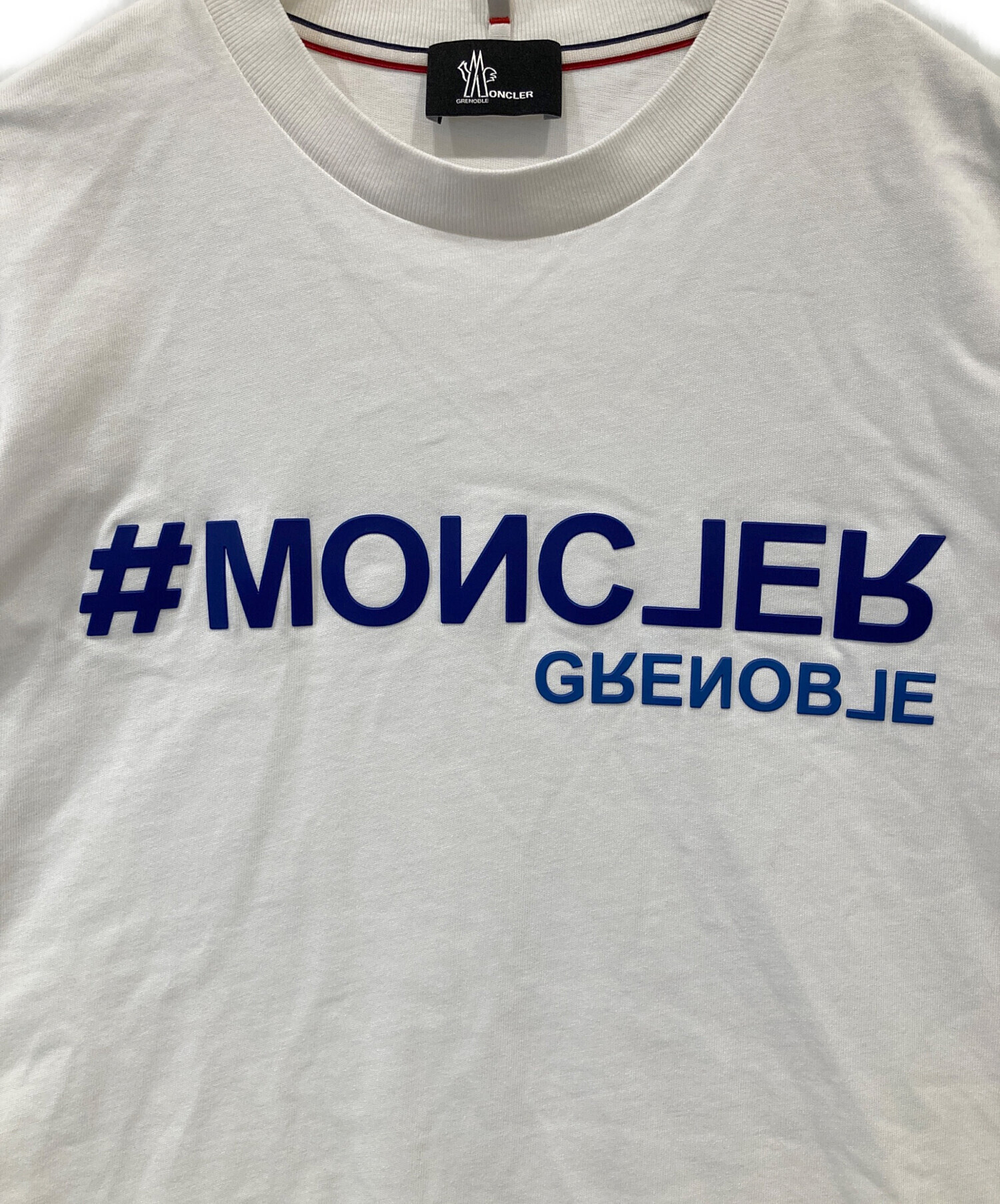中古・古着通販】MONCLER (モンクレール) Tシャツ ホワイト サイズ:M 