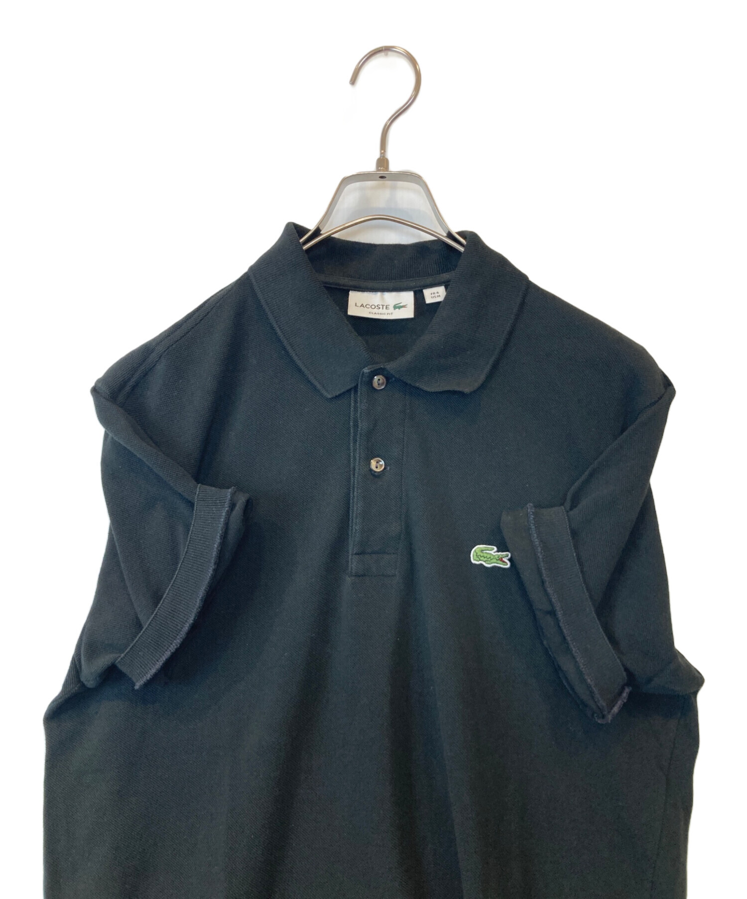 中古・古着通販】LACOSTE (ラコステ) ポロシャツ F8455 ブラック 