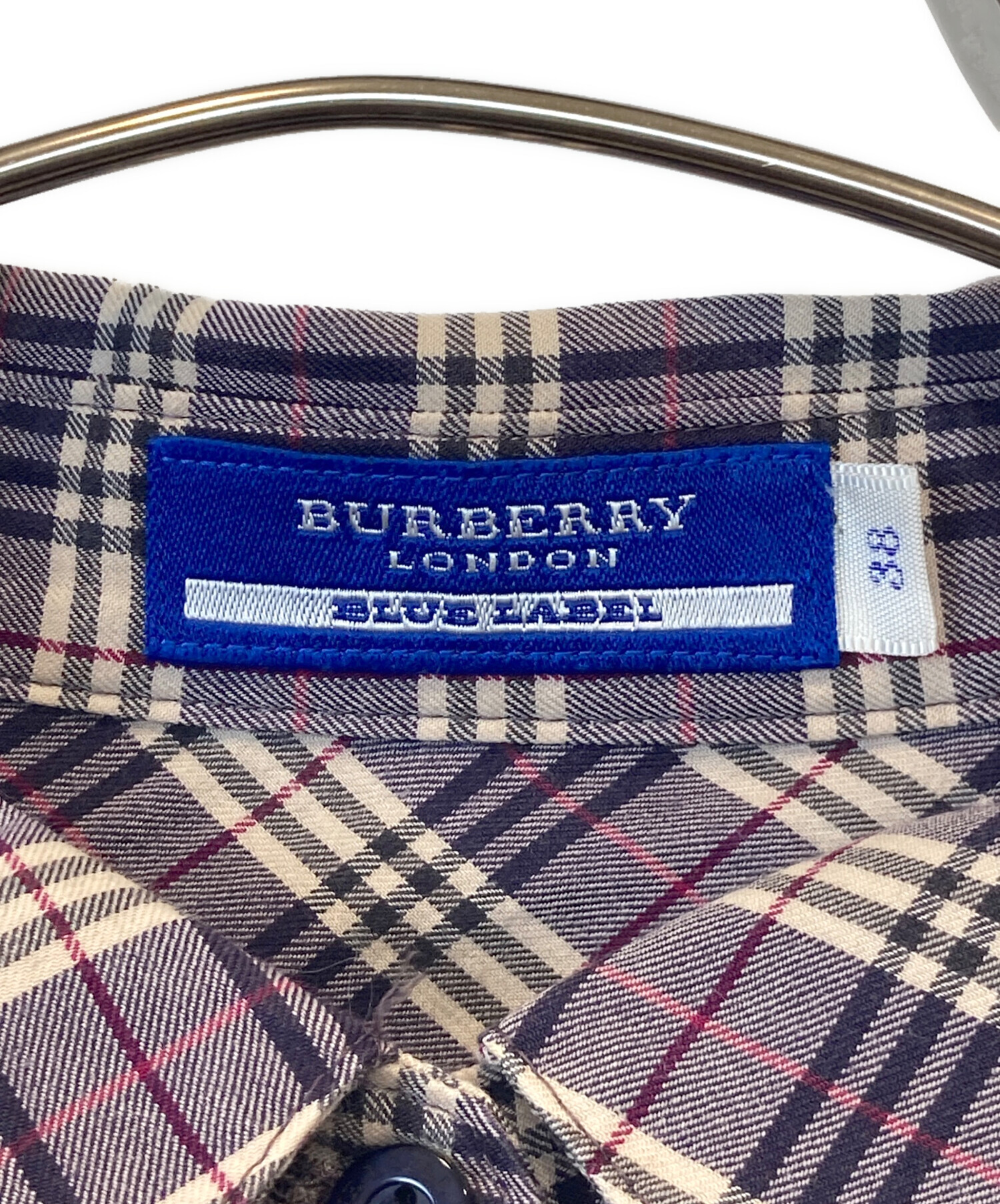 BURBERRY BLUE LABEL バーバリー チェック柄 Tシャツ 38 1021006506449025_01_6057w.jpeg