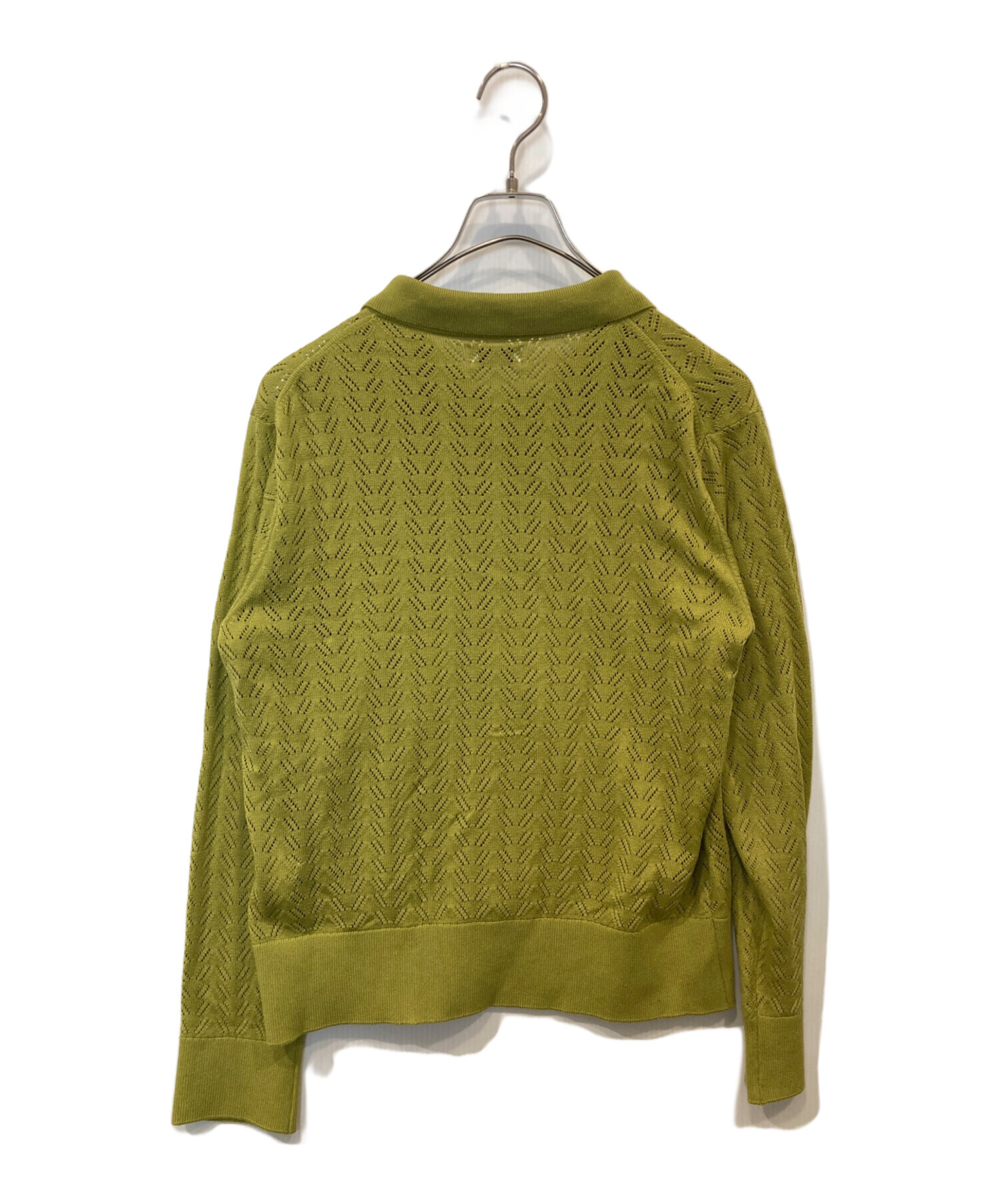 中古・古着通販】ALLEGE (アレッジ) Openwork Cardigan グリーン