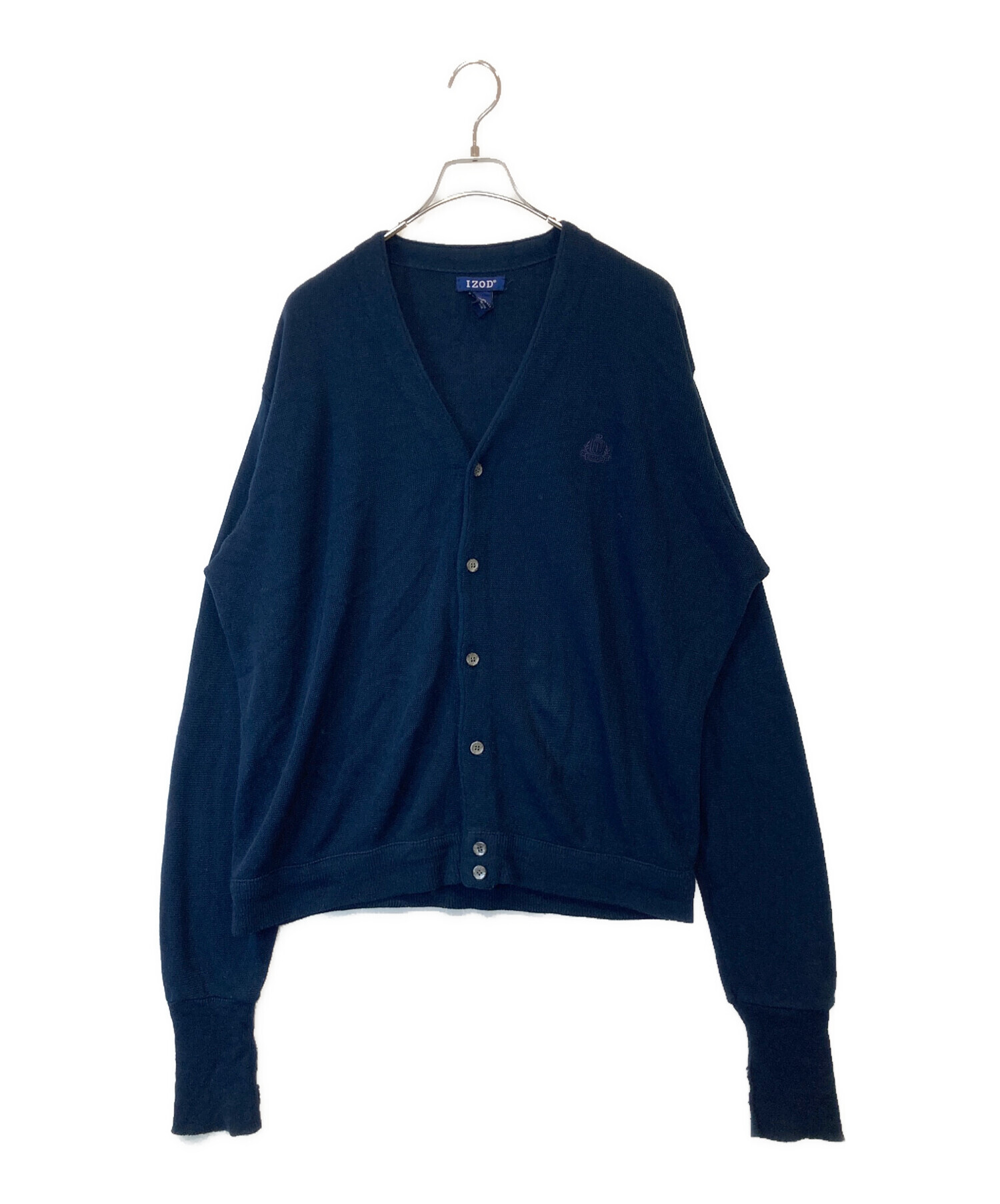 中古・古着通販】IZOD (アイゾッド) アクリルカーディガン ネイビー 