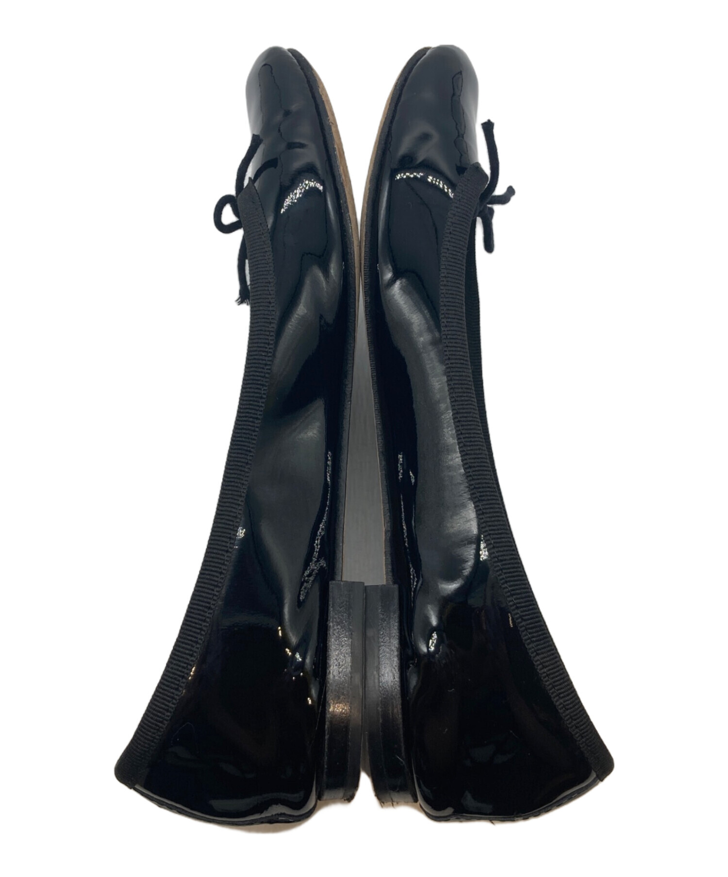 【美品】repetto ジゼル エナメル リボン ローヒール 美品】repetto ジゼル エナメル リボン ローヒール 美品】repetto