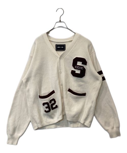 完売品】WIND AND SEA コットンニットポロカーディガン アイボリー