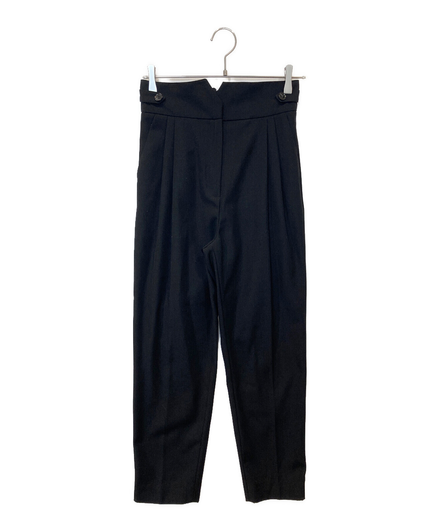 regleam テーパードタックパンツ　ブラックS テーパードタックパンツ｜TAPERED TACK PANTSの通販｜regleam