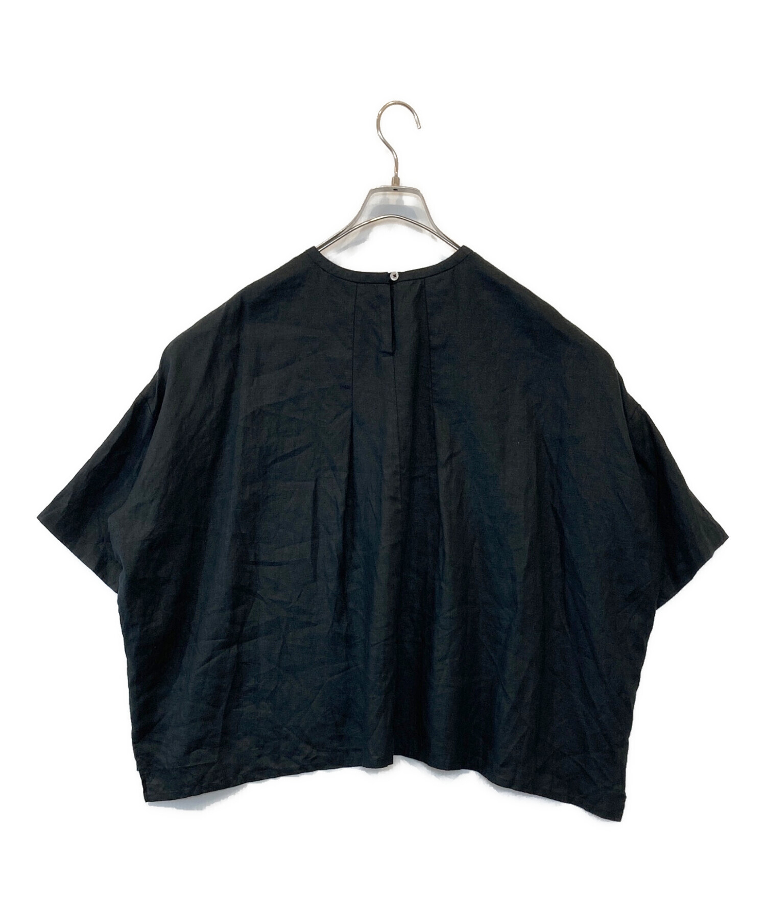 中古・古着通販】かぐれ (カグレ) リネン半袖クルーネックプルオーバー