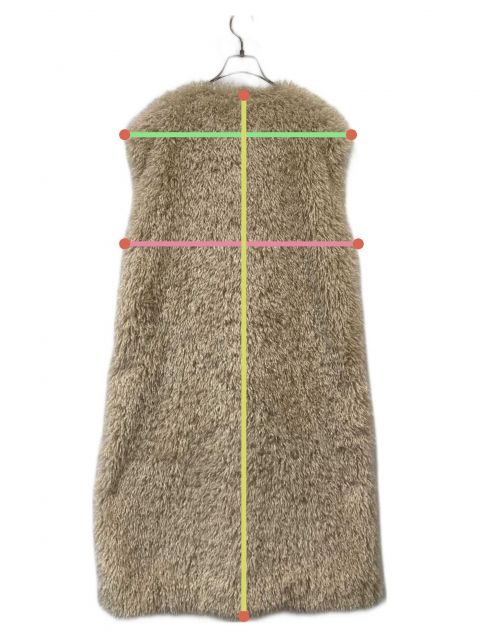 中古・古着通販】THINK FUR (シンクファー) Curly Eco Fur Vest