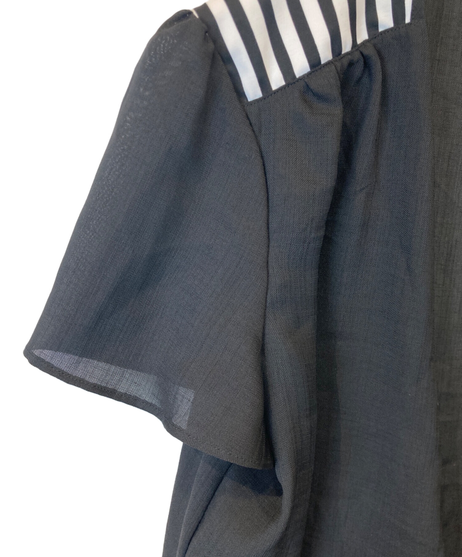 トップス BORDERS at BALCONY BEACH TIEFRONT TOP 中古・古着通販】BORDERS AT BALCONY (ボーダーズアットバルコニー
