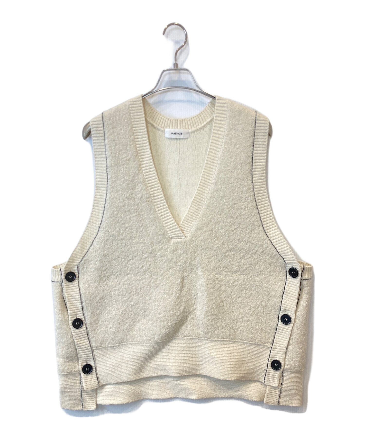 中古・古着通販】machatt (マチャット) サイドボタンニットベスト