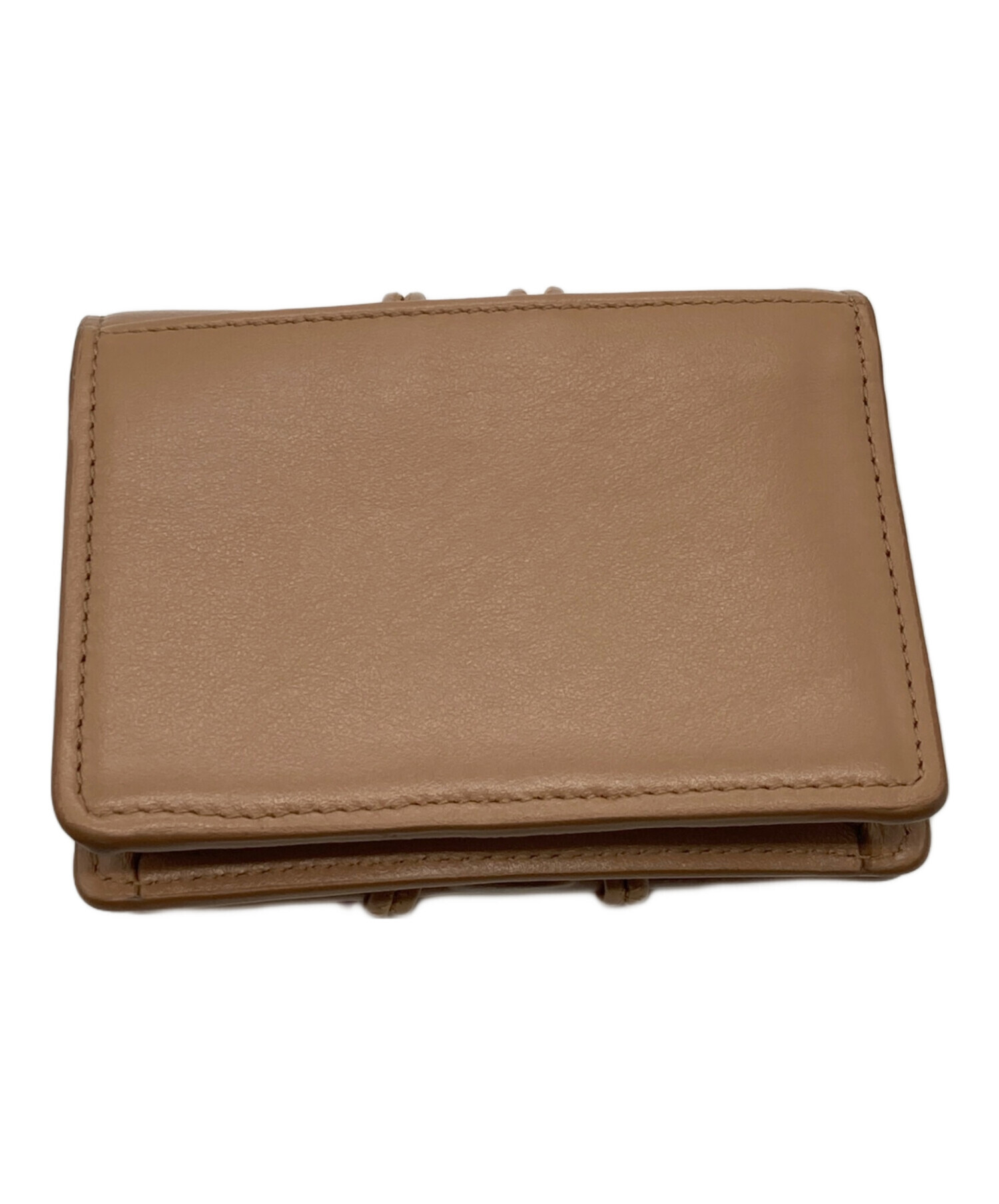 中古・古着通販】Chloe (クロエ) MALOU 2つ折り財布 ベージュ  